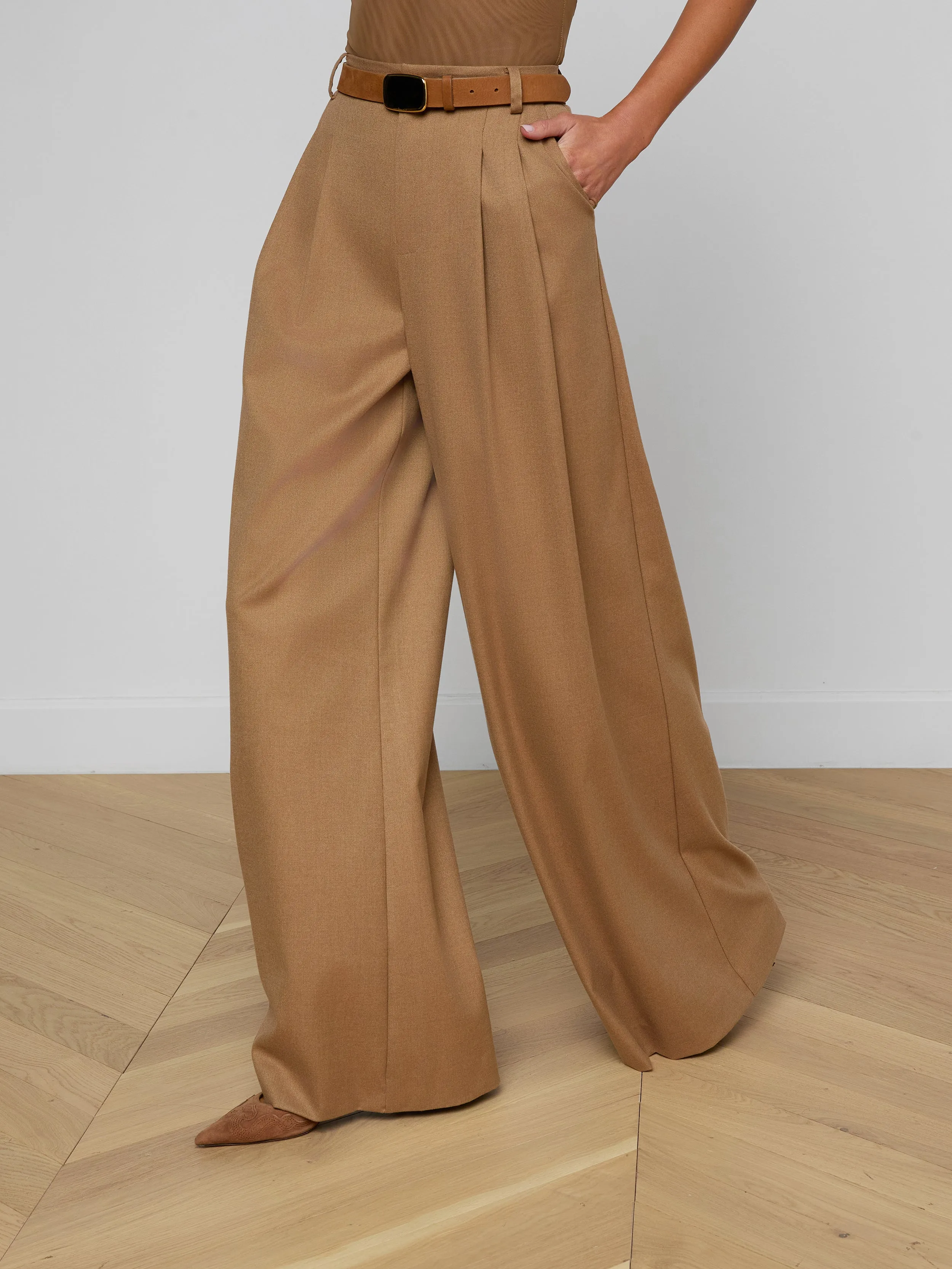 Chelsy Wide-Leg Pant sold by L'AGENCE product image thumbnail 5