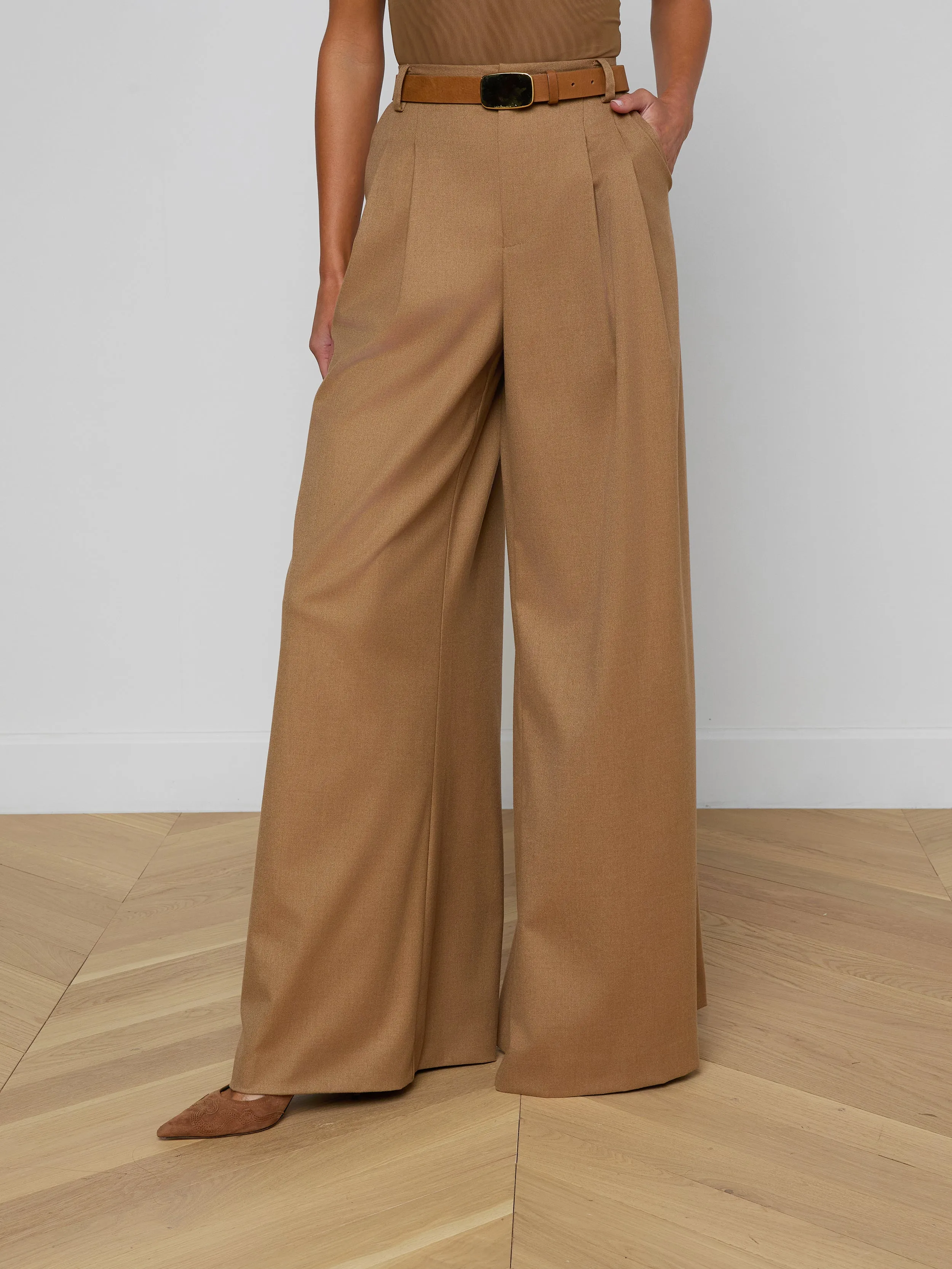 Chelsy Wide-Leg Pant sold by L'AGENCE product image thumbnail 4