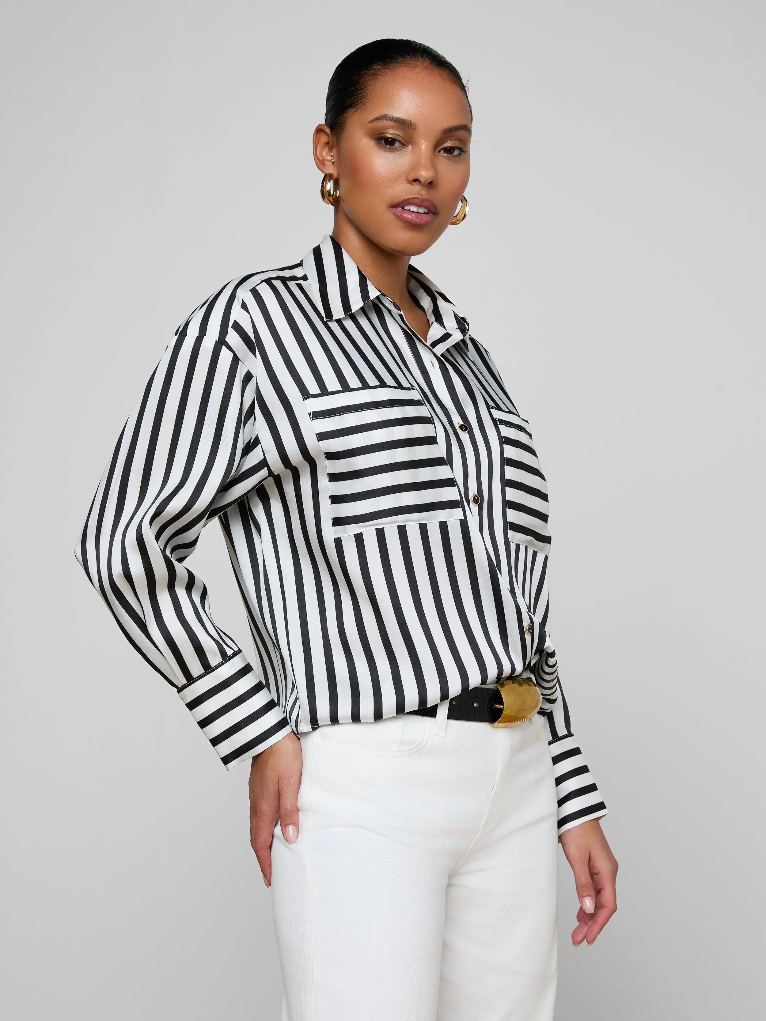 Eliora Shirt sold by L'AGENCE product image thumbnail 5
