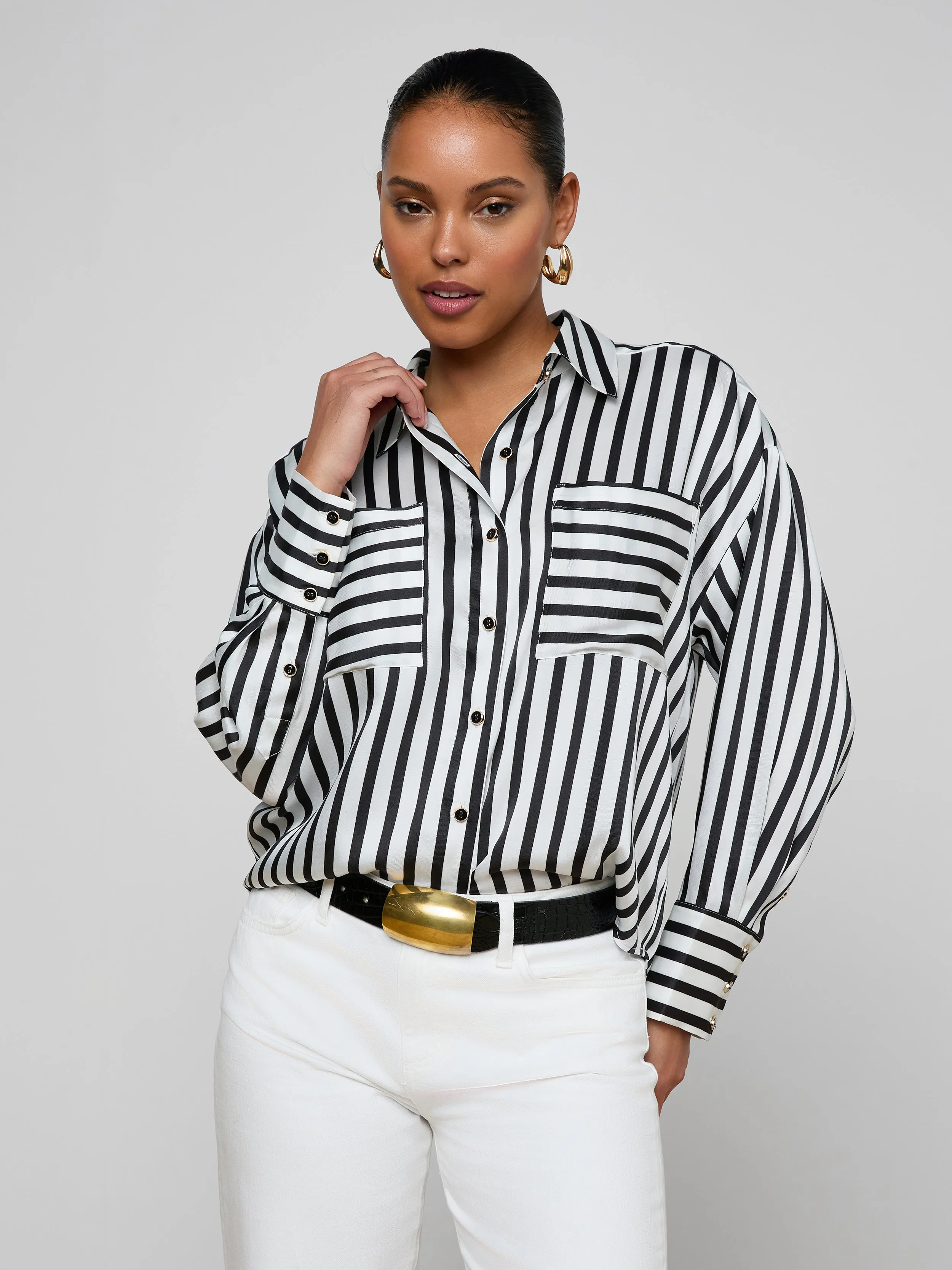 Eliora Shirt sold by L'AGENCE product image thumbnail 4