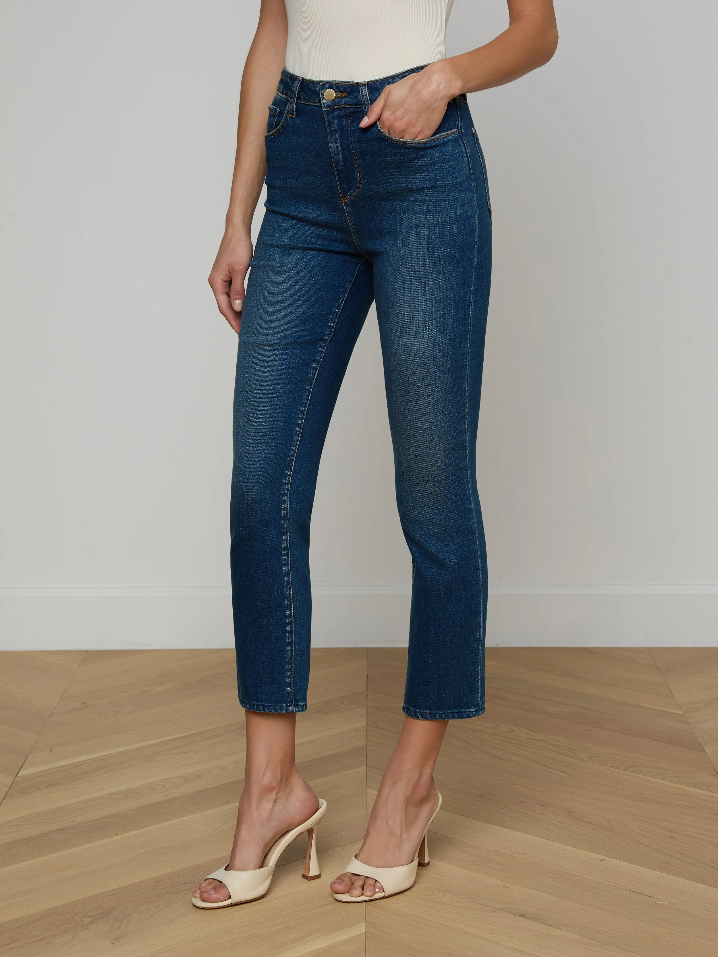 Celestia Slim-Leg Jean sold by L'AGENCE product image thumbnail 3