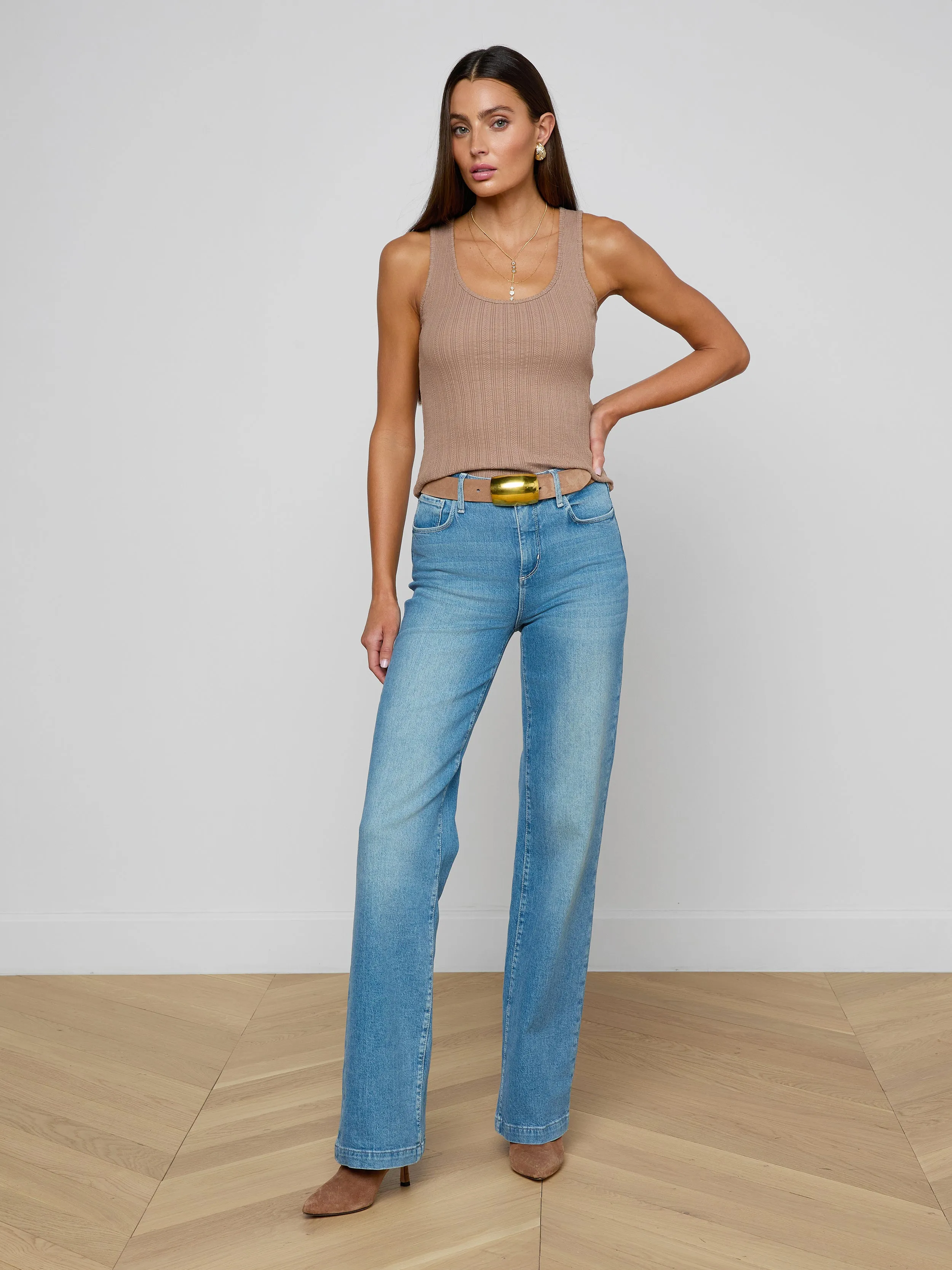 Adira Scoopneck Tank sold by L'AGENCE product image thumbnail 5