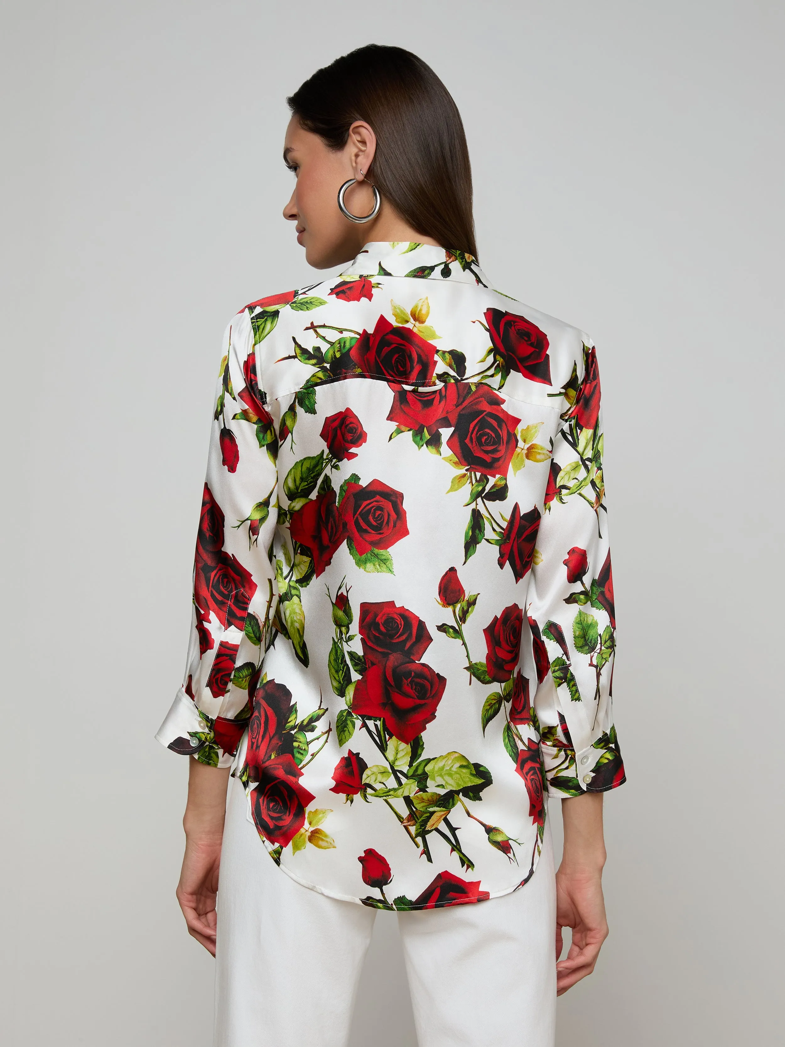 Dani Silk Blouse sold by L'AGENCE product image thumbnail 5