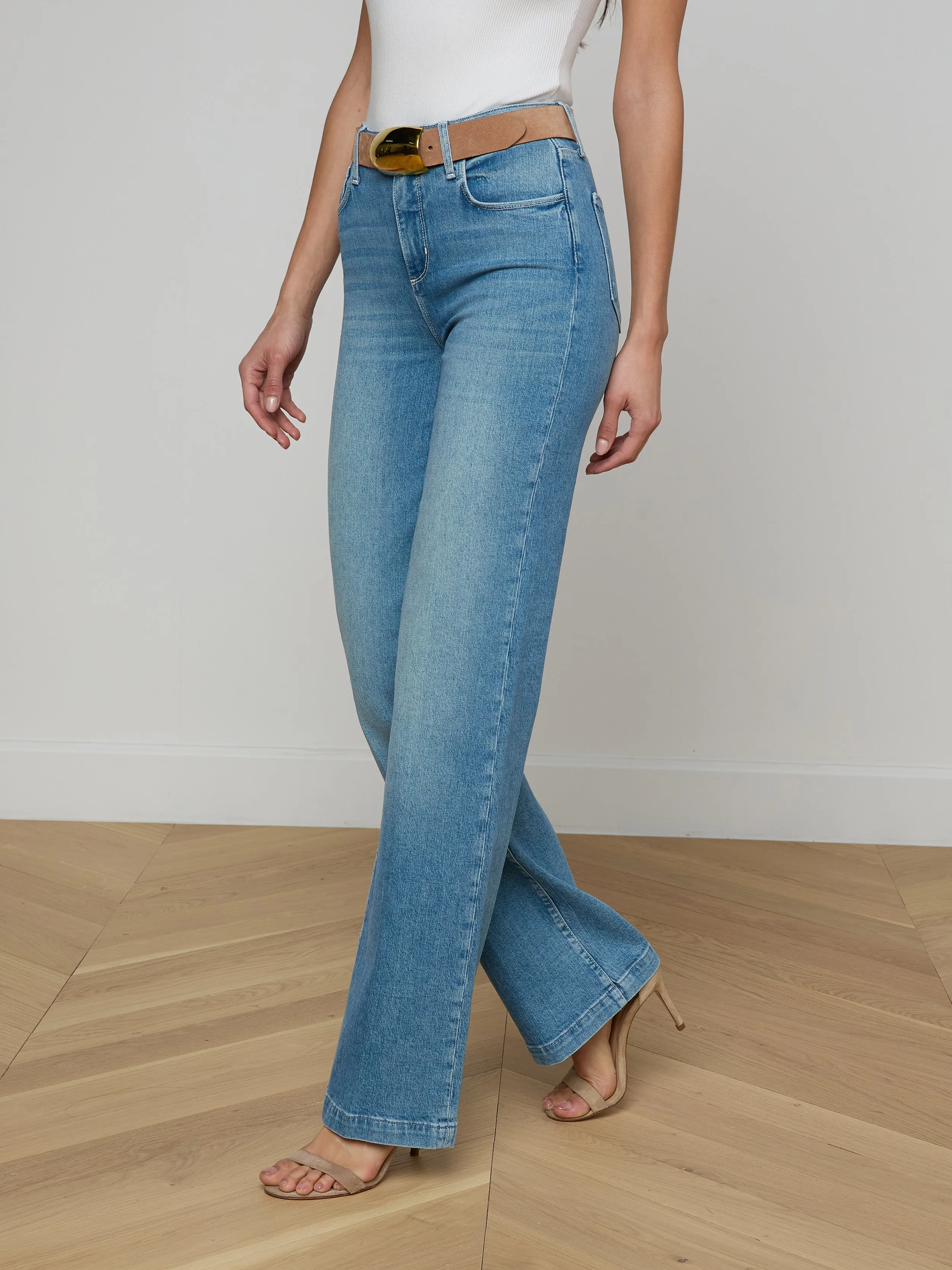 Clayton Wide-Leg Jean sold by L'AGENCE product image thumbnail 3
