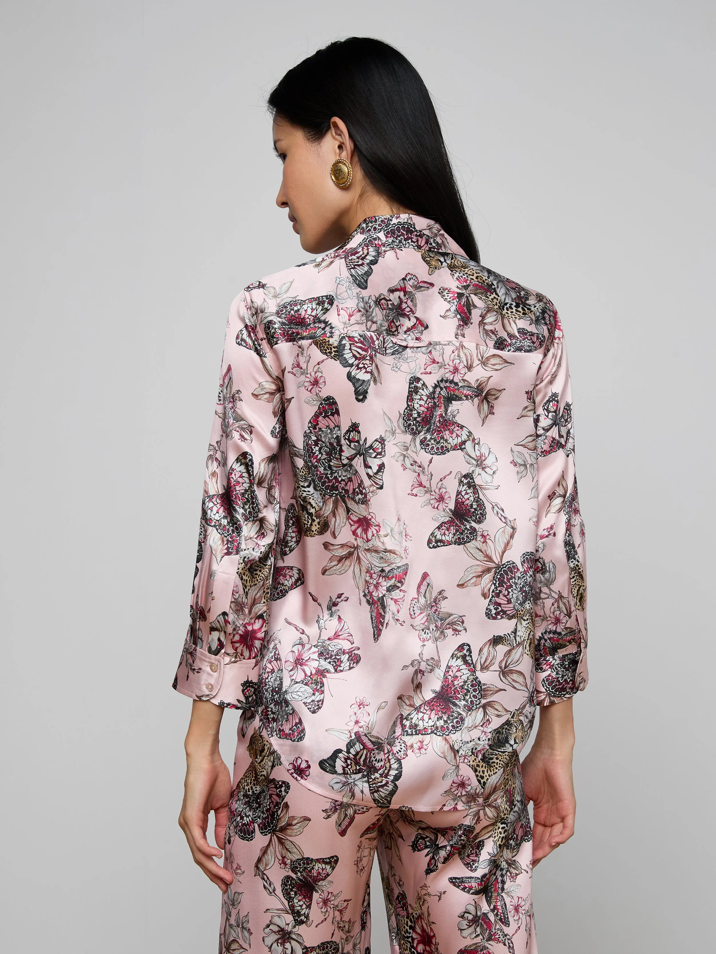 Dani Silk Blouse sold by L'AGENCE product image thumbnail 4