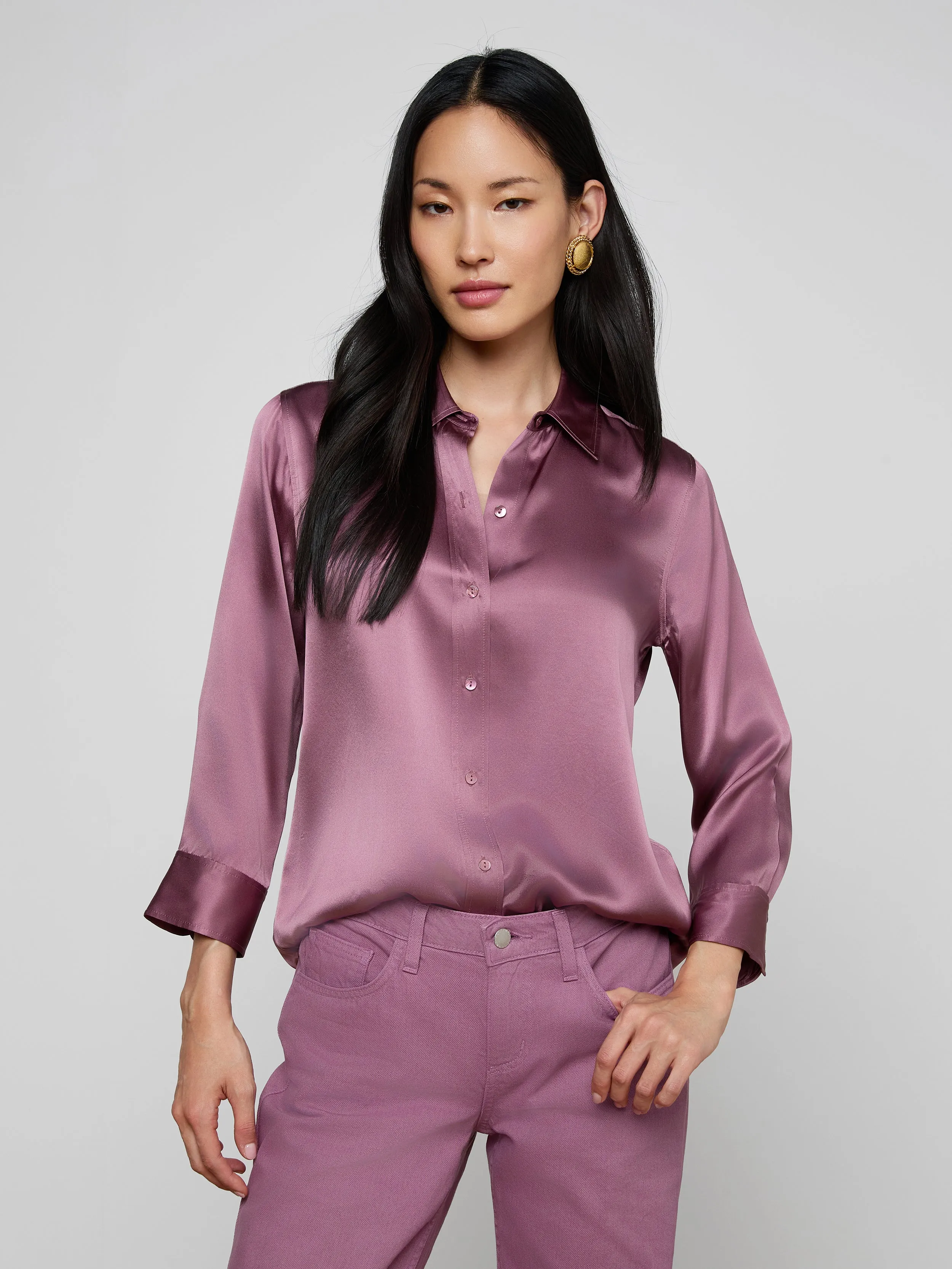 Dani Silk Blouse sold by L'AGENCE product image thumbnail 2