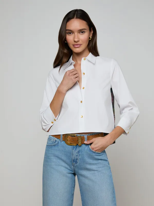 Fawn Floral Print Shirt sold by L'AGENCE