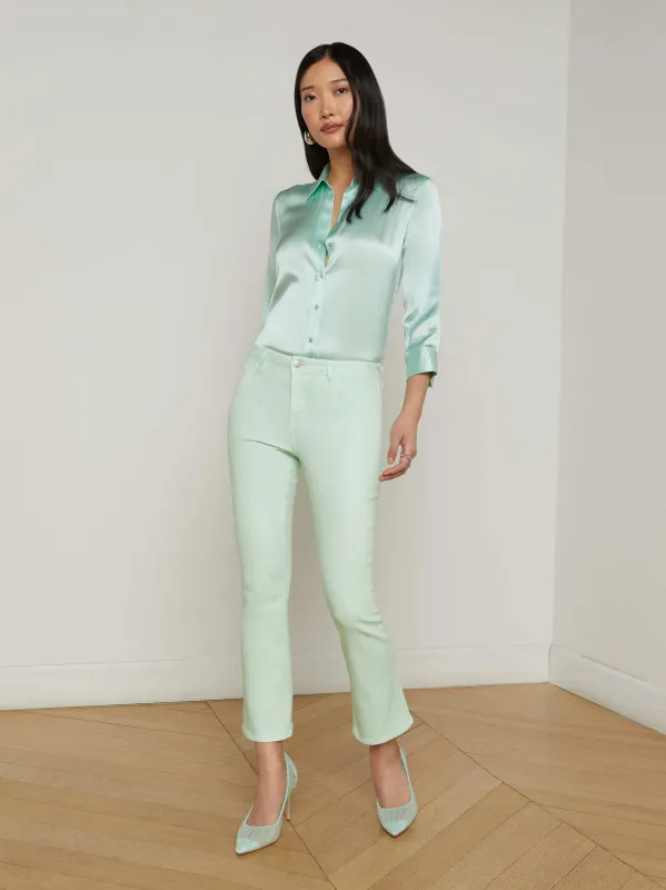 Tati Coated Bootcut Jean sold by L'AGENCE