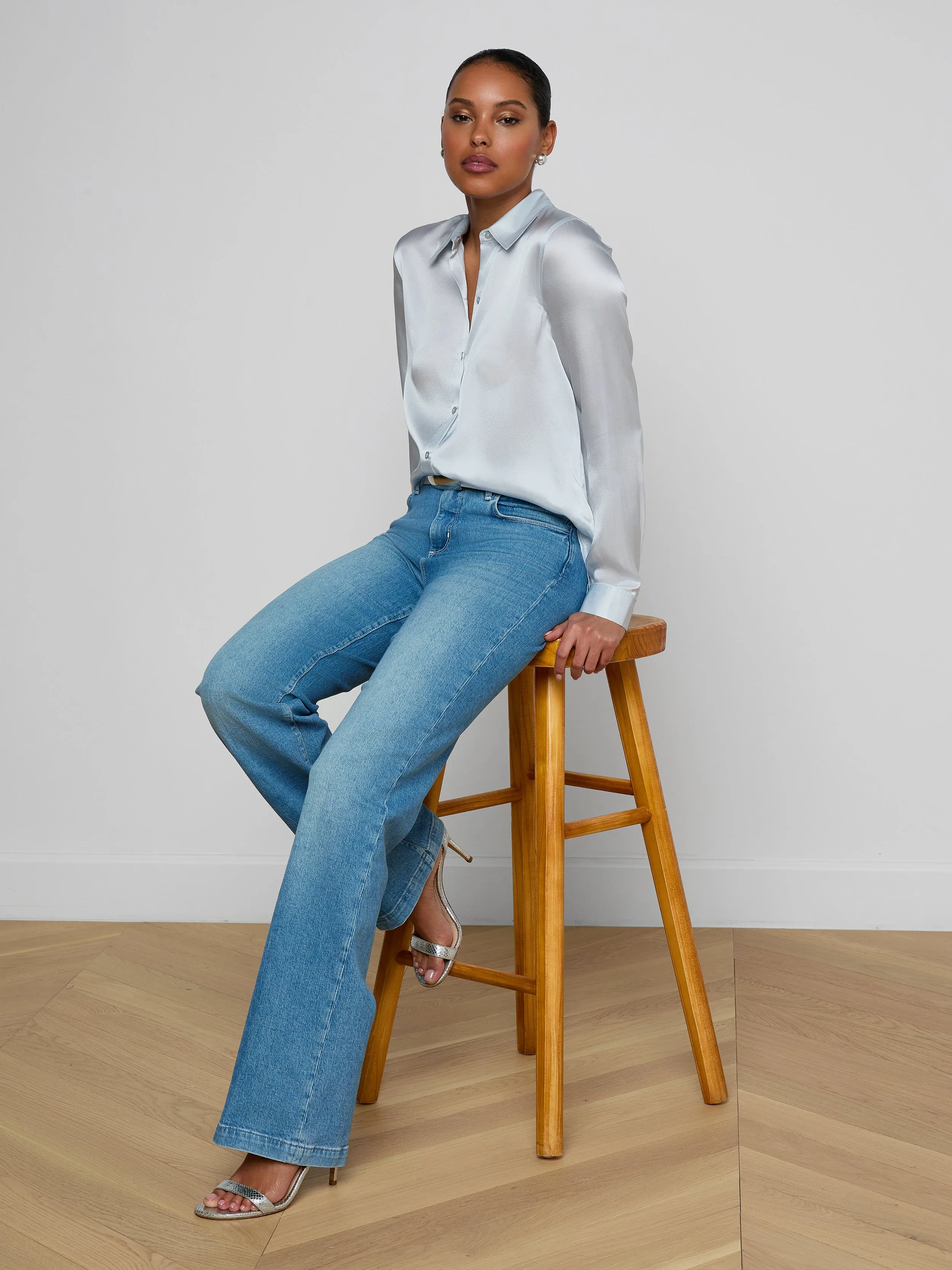Tyler Silk Blouse sold by L'AGENCE product image thumbnail 2