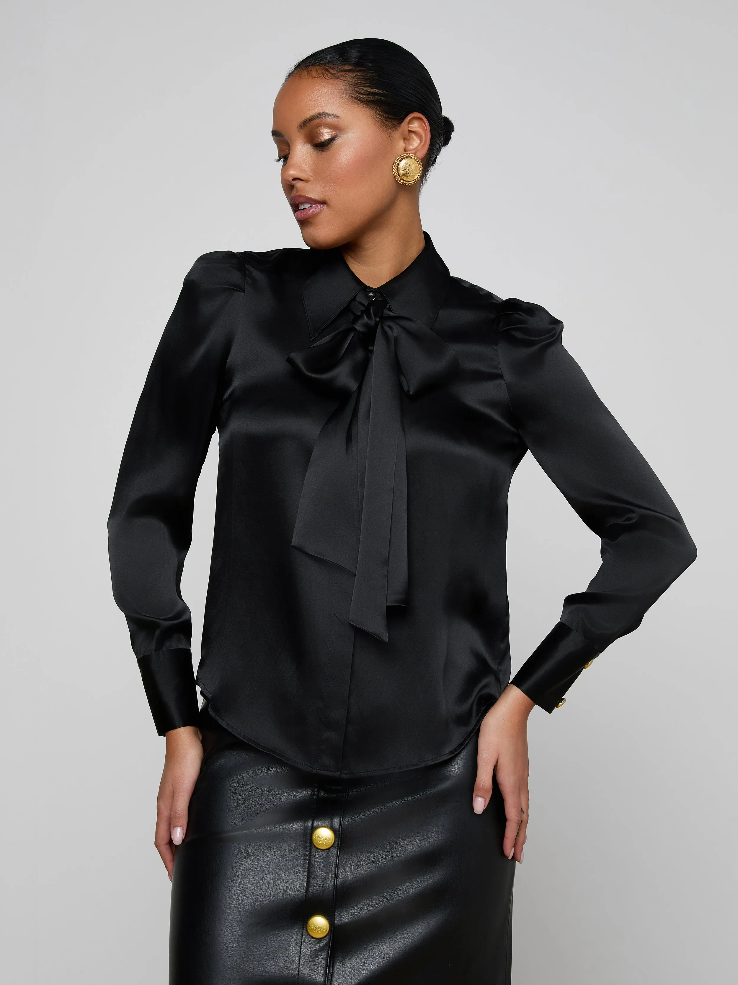 Honey Silk Blouse sold by L'AGENCE product image thumbnail 2
