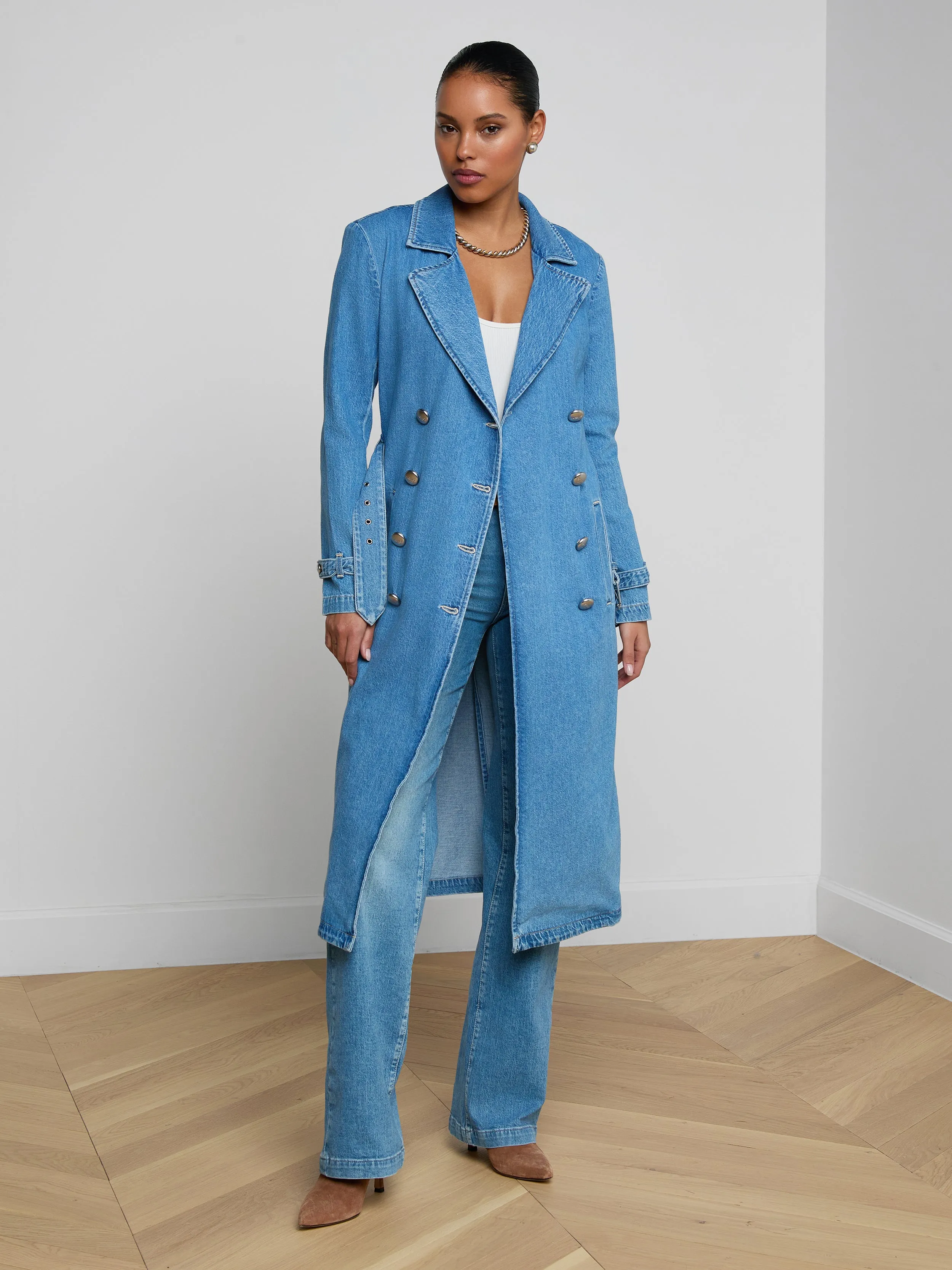 Bradley Trench Coat sold by L'AGENCE product image thumbnail 3
