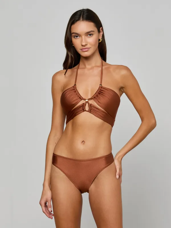 Sirena Halter Bikini Top sold by L'AGENCE