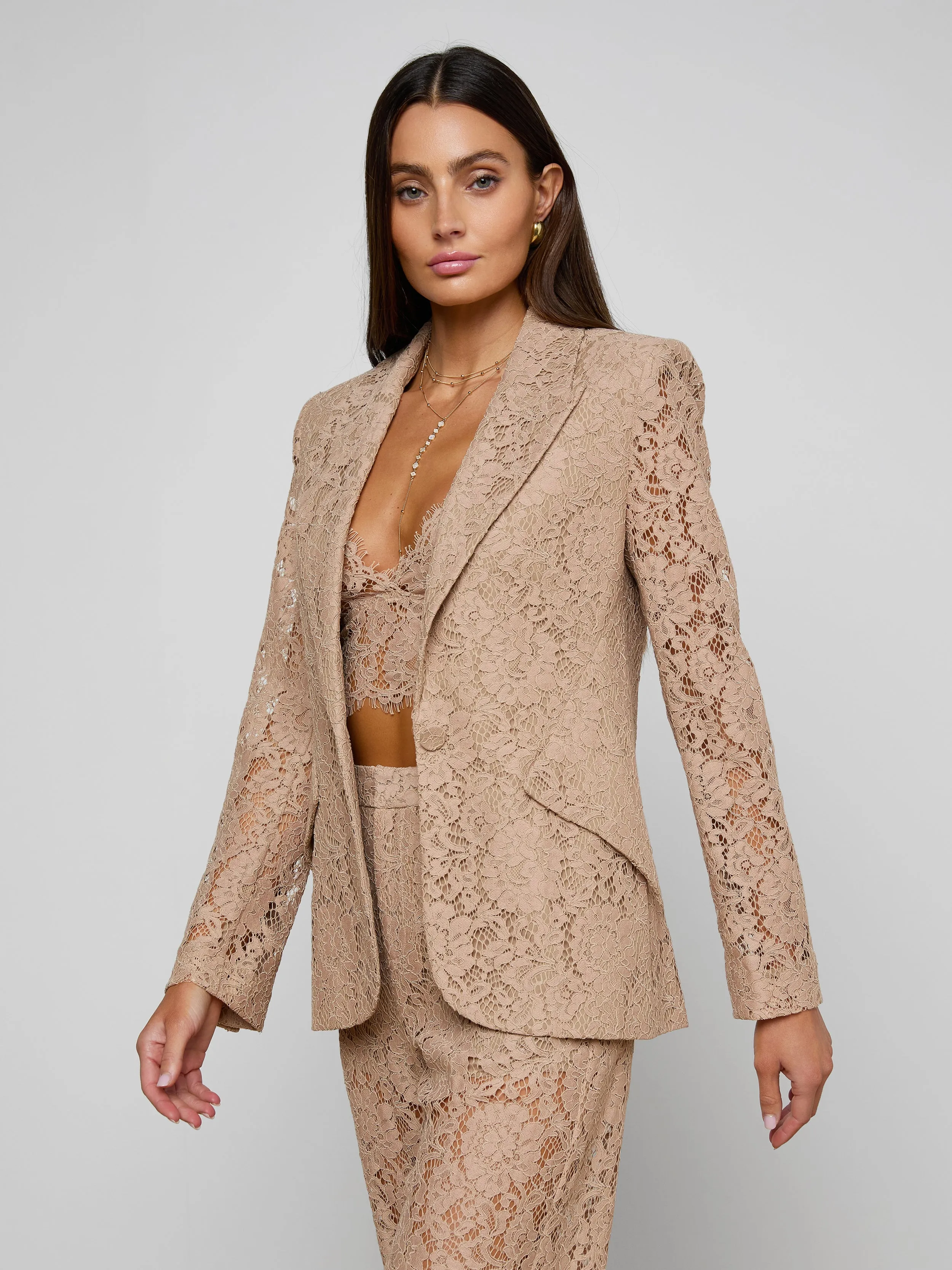 Chamberlain Lace Blazer sold by L'AGENCE product image thumbnail 2