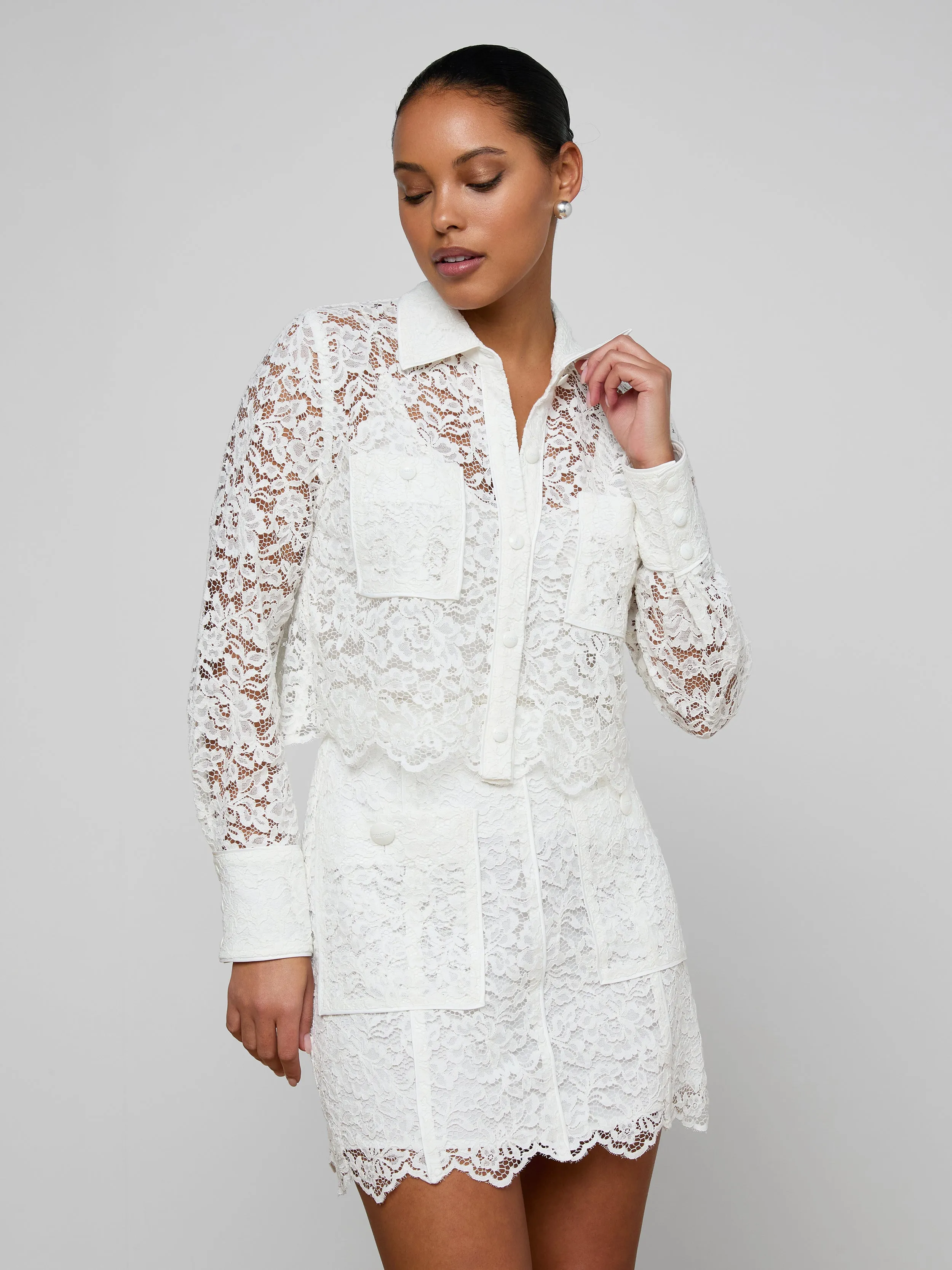 Roelle Lace Blouse sold by L'AGENCE