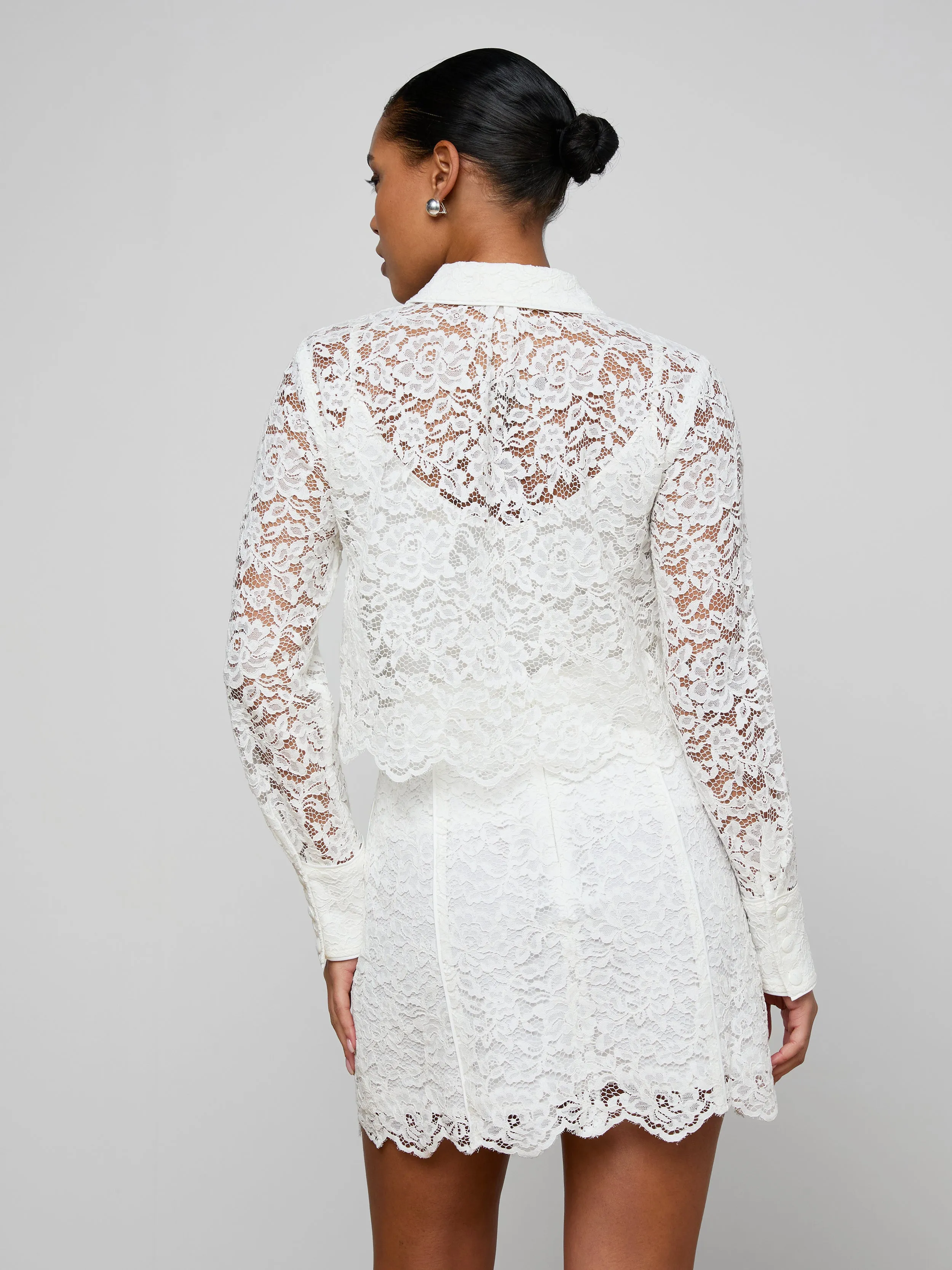 Roelle Lace Blouse sold by L'AGENCE product image thumbnail 4