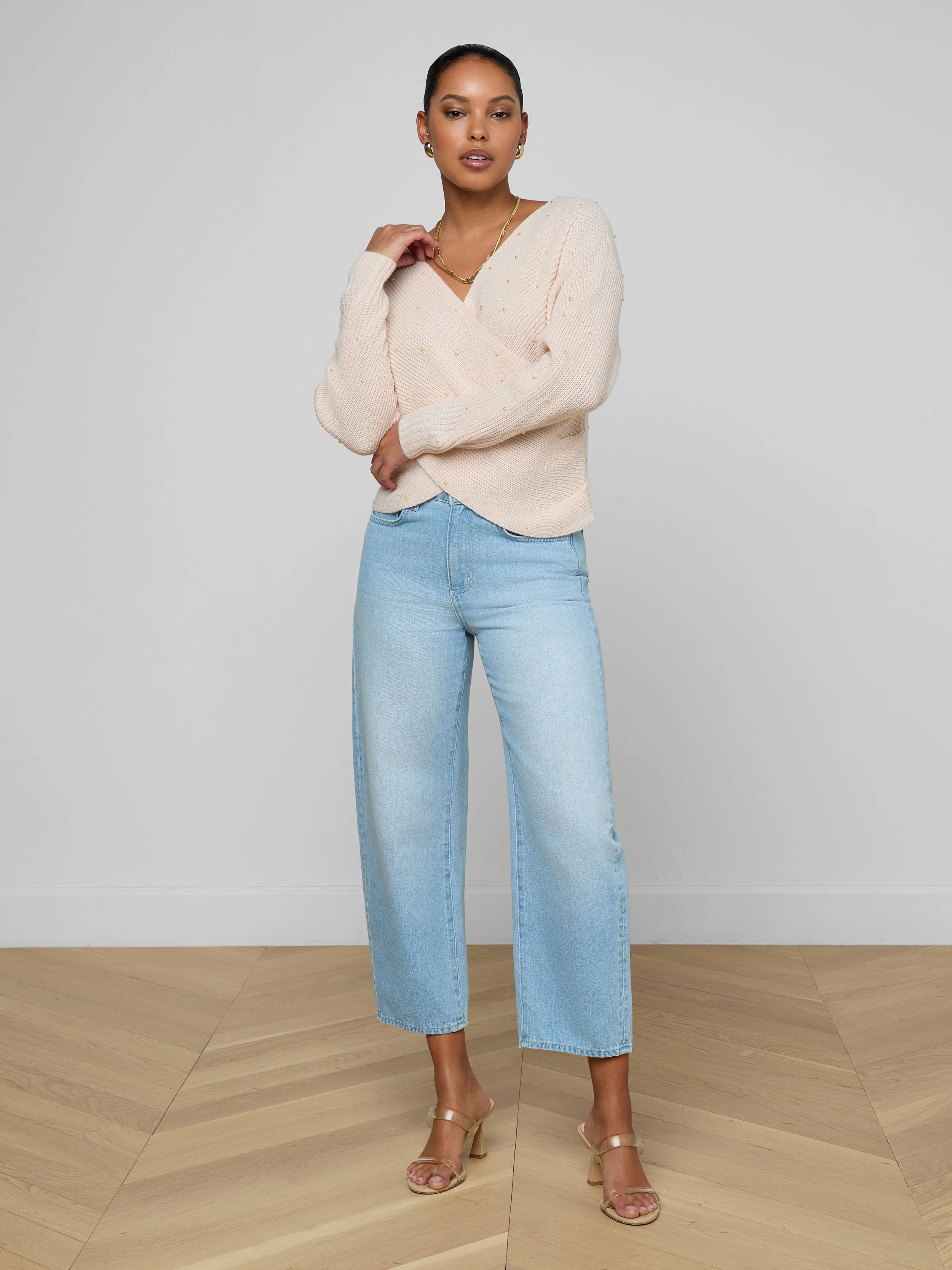 Antonella Crossover Sweater sold by L'AGENCE product image thumbnail 4