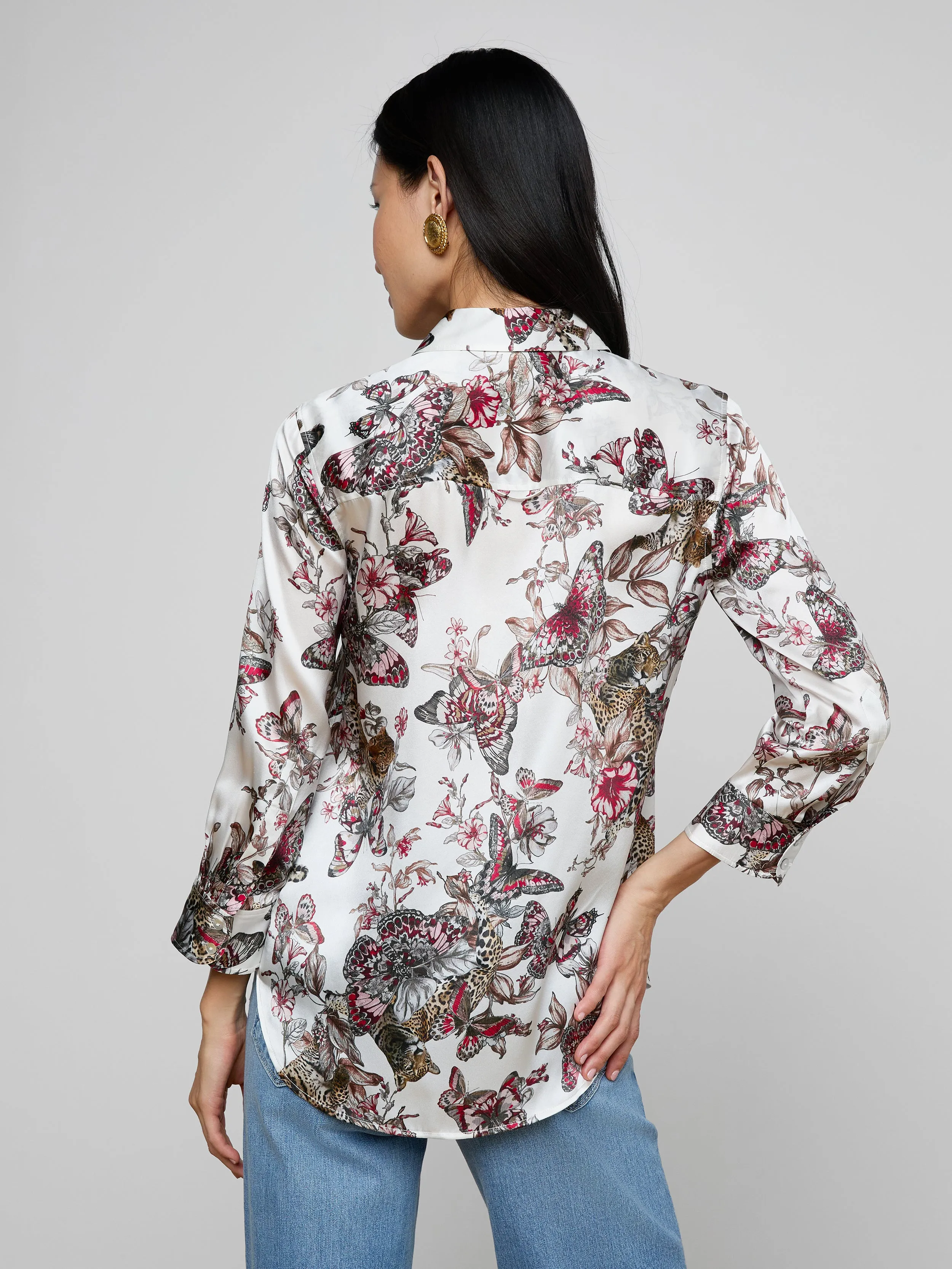 Dani Silk Blouse sold by L'AGENCE product image thumbnail 5