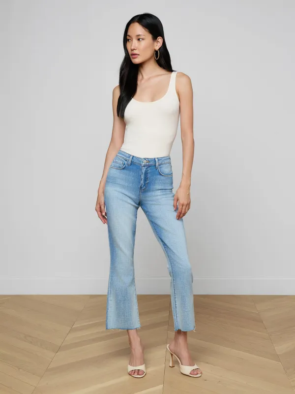 Kendra Cropped Flare Jean sold by L'AGENCE