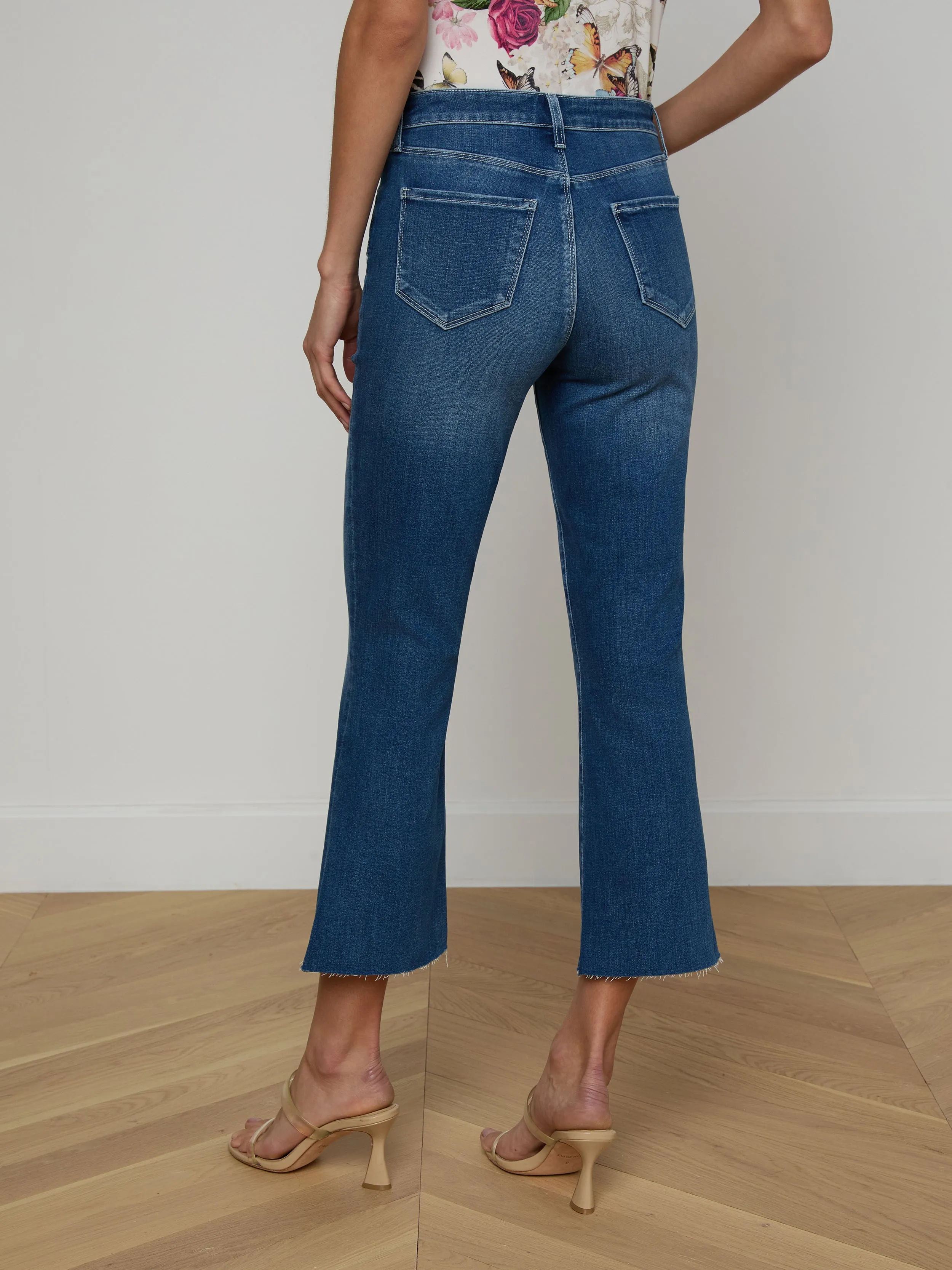 Kendra Cropped Flare Jean sold by L'AGENCE product image thumbnail 4