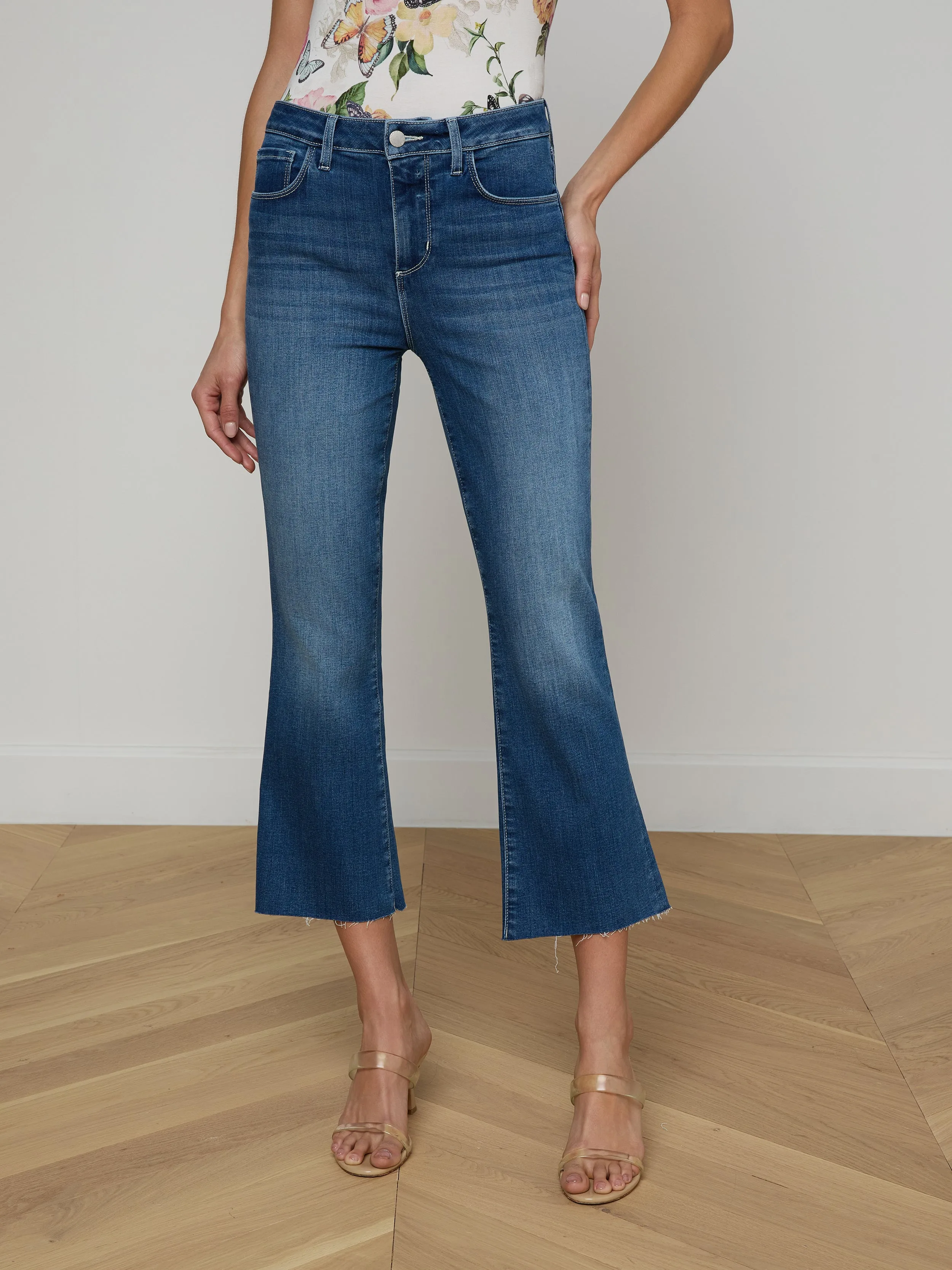 Kendra Cropped Flare Jean sold by L'AGENCE product image thumbnail 2