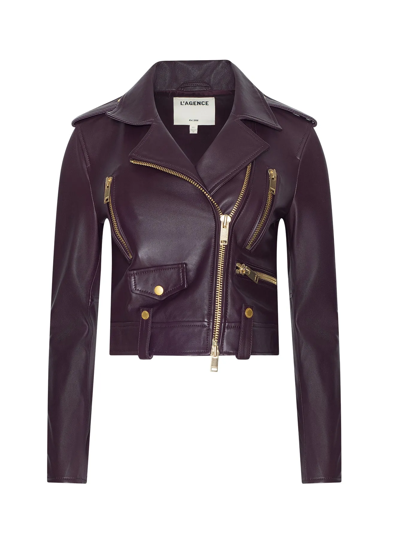 Blakely Leather Biker Jacket sold by L'AGENCE product image thumbnail 2