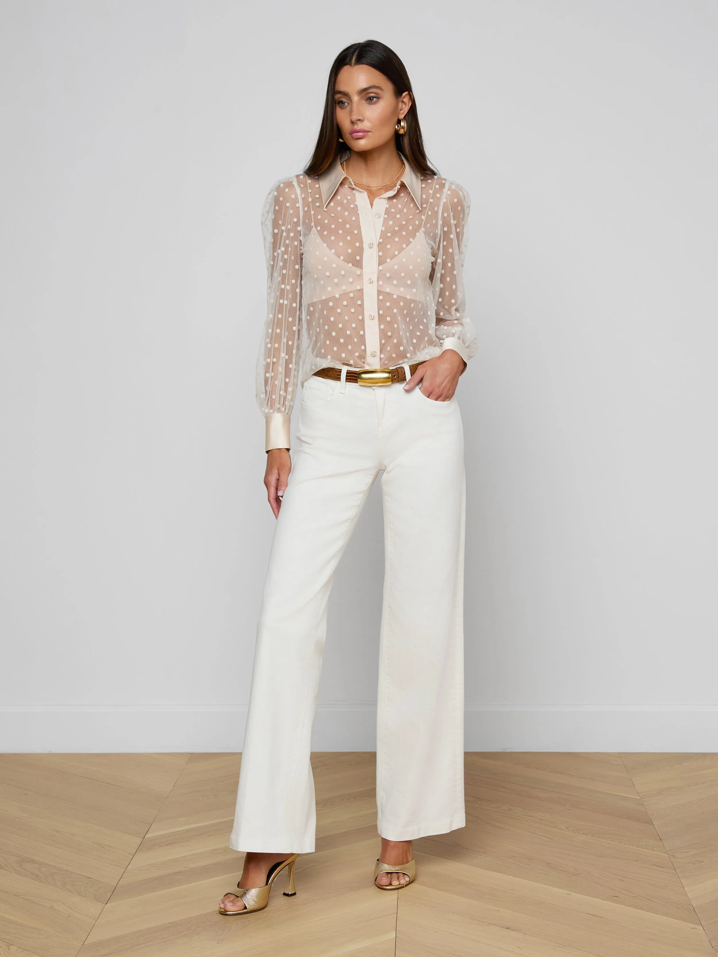 Sophie Long-Sleeved Blouse sold by L'AGENCE product image thumbnail 4