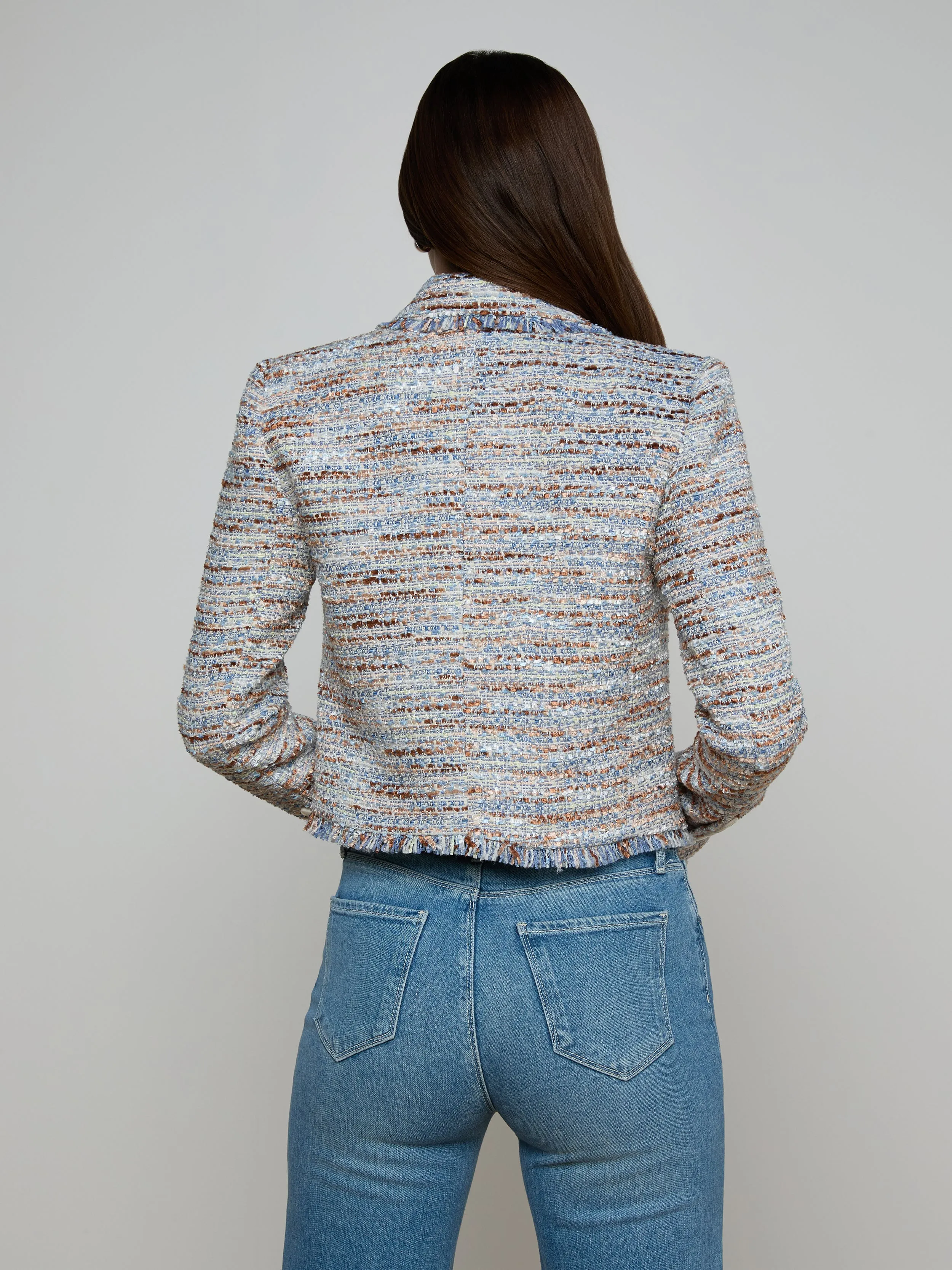 Marv Tweed Blazer sold by L'AGENCE product image thumbnail 4