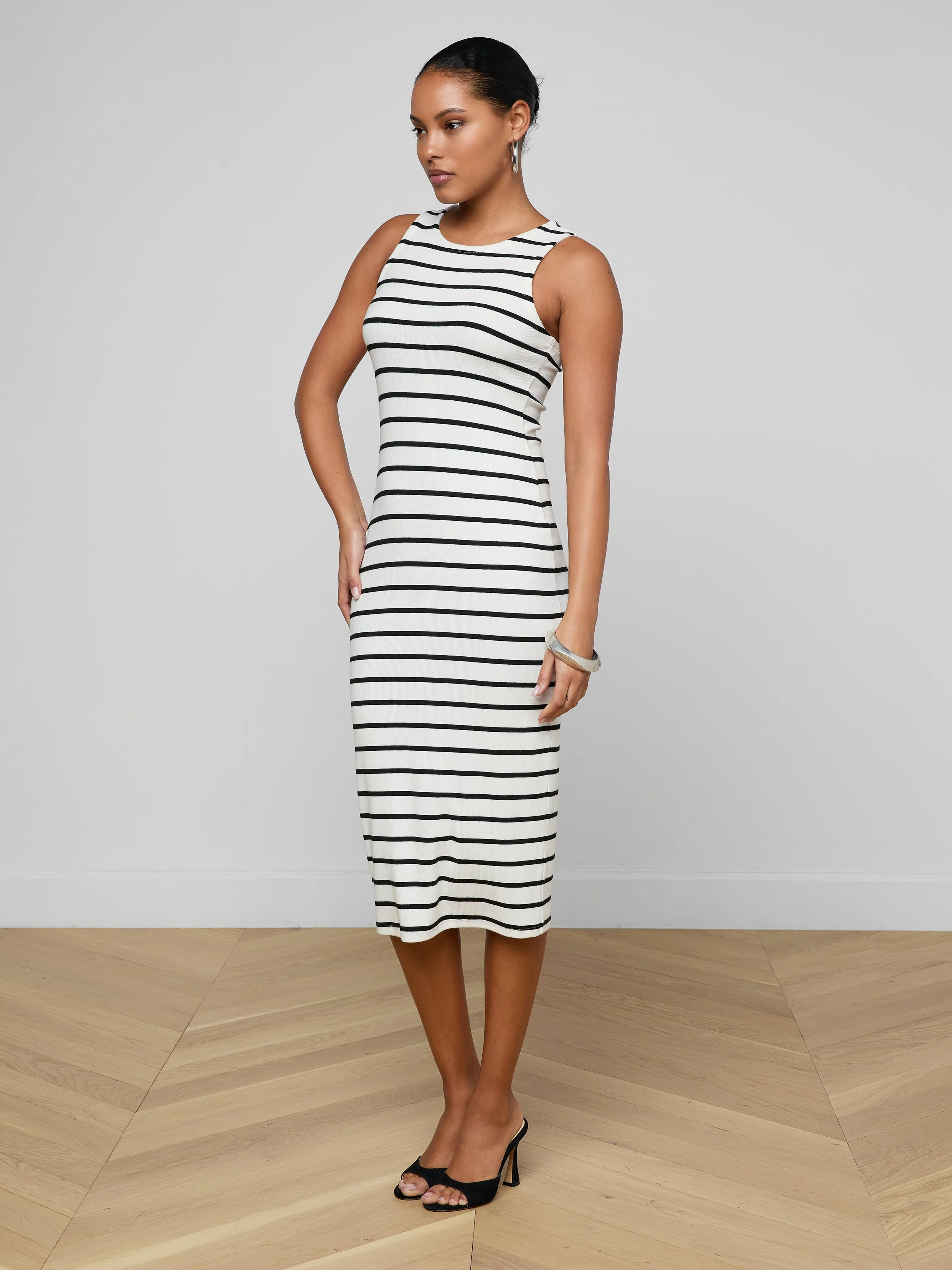 Nura Racerback Midi Dress sold by L'AGENCE product image thumbnail 3