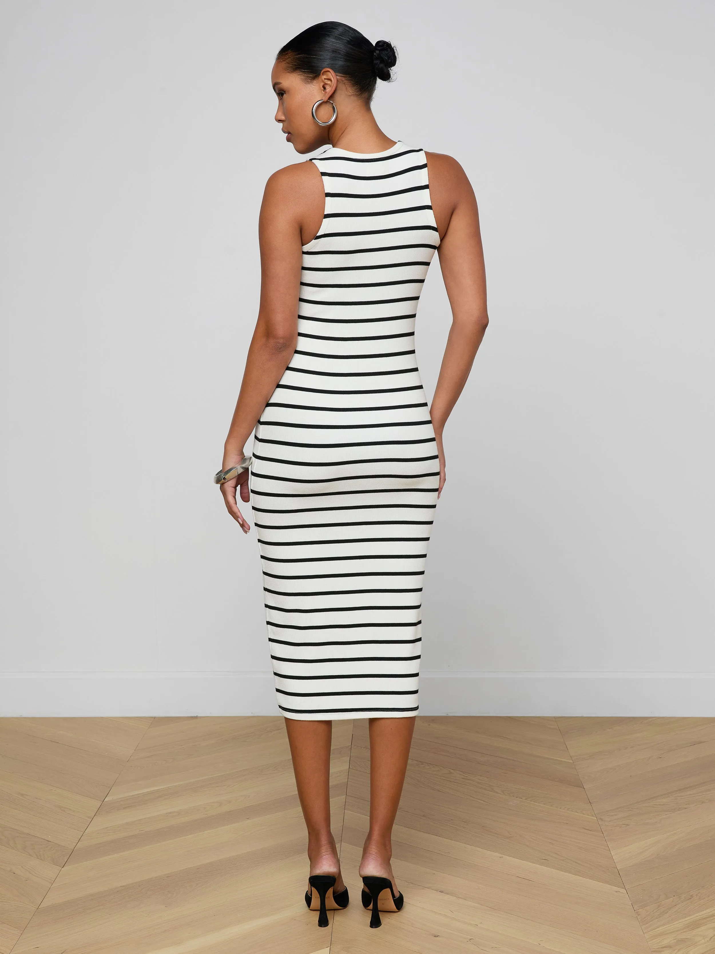 Nura Racerback Midi Dress sold by L'AGENCE product image thumbnail 4
