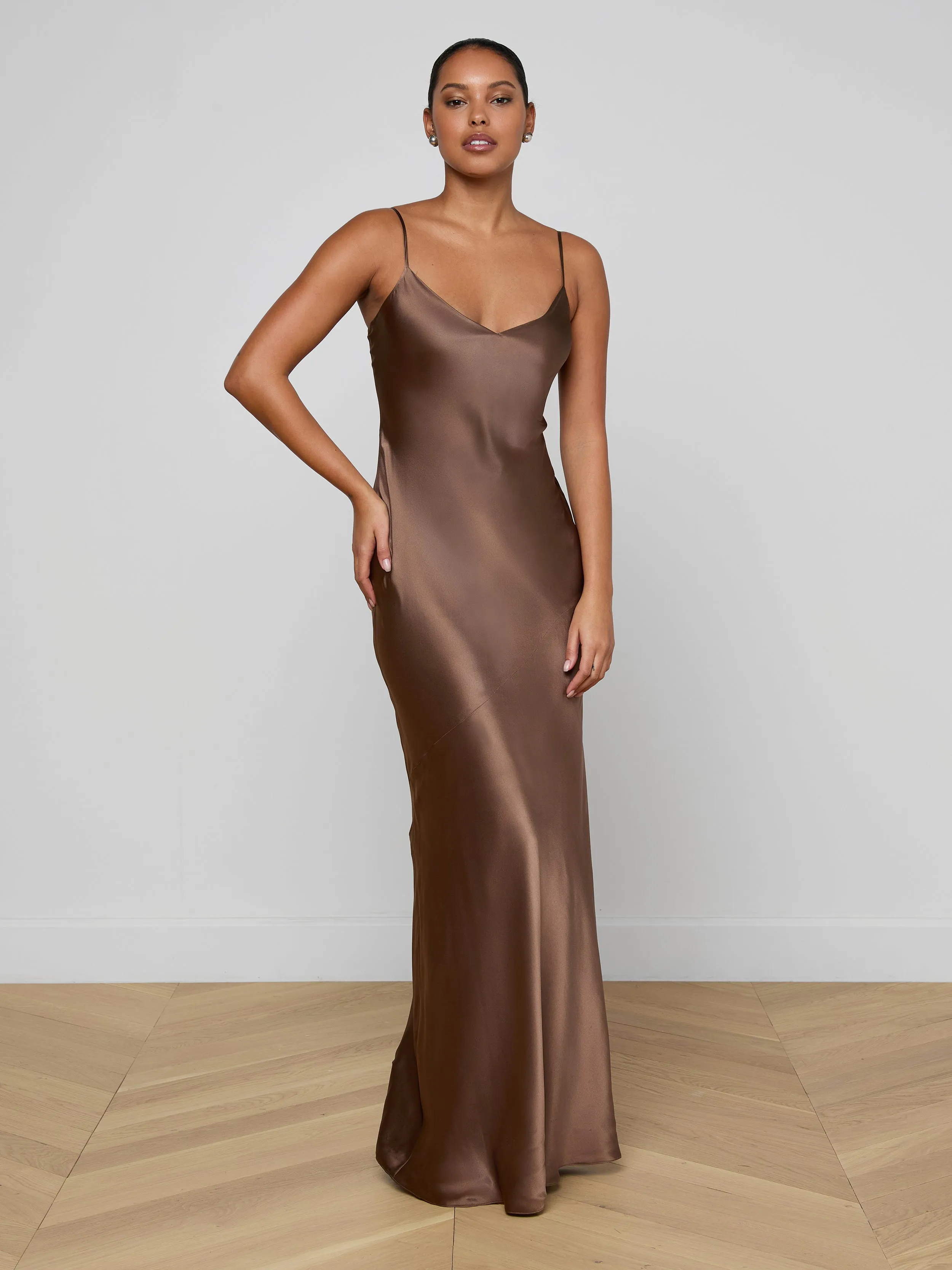 Serita Silk Gown sold by L'AGENCE