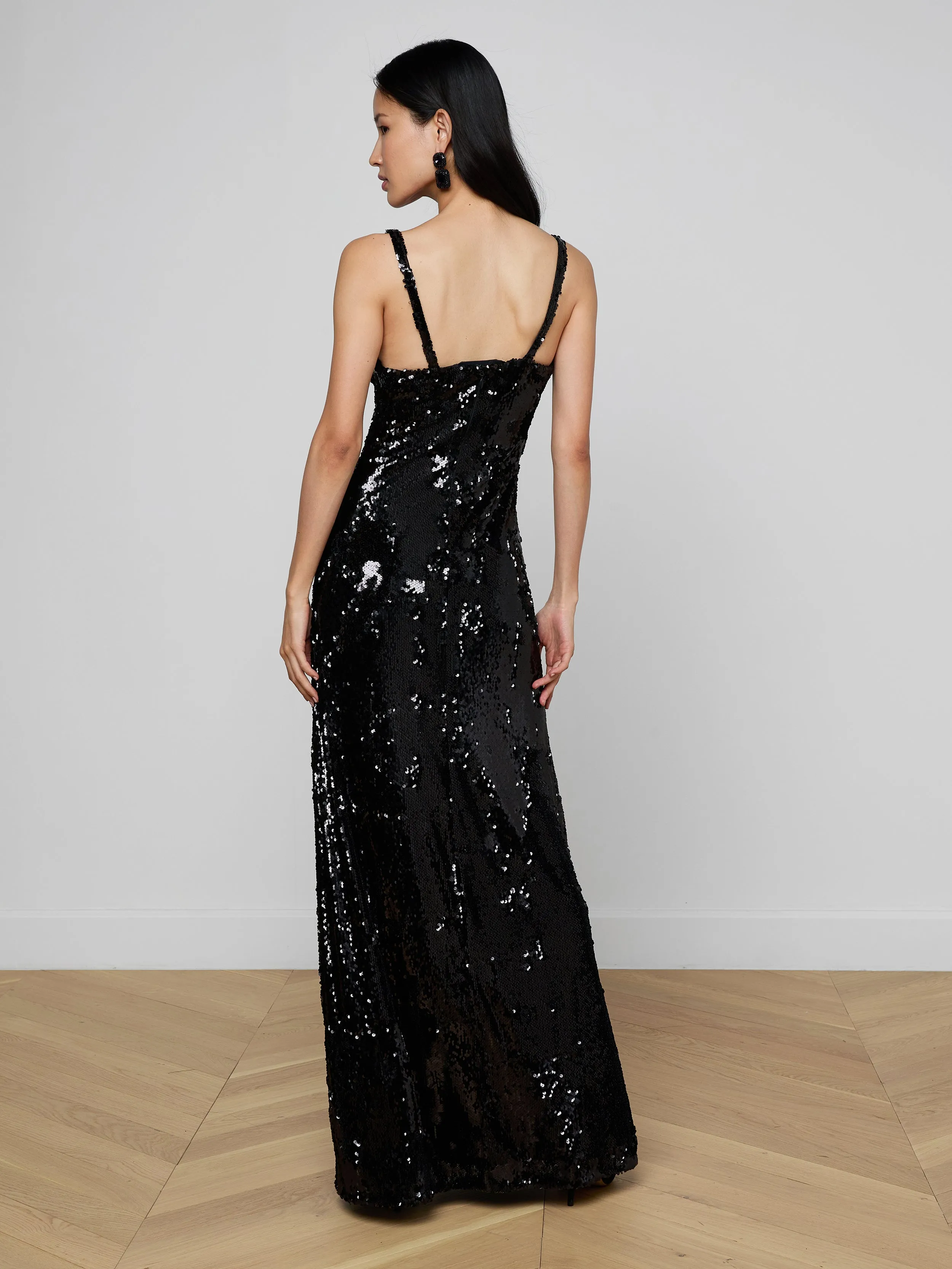 Sayla Sequin Gown sold by L'AGENCE product image thumbnail 4
