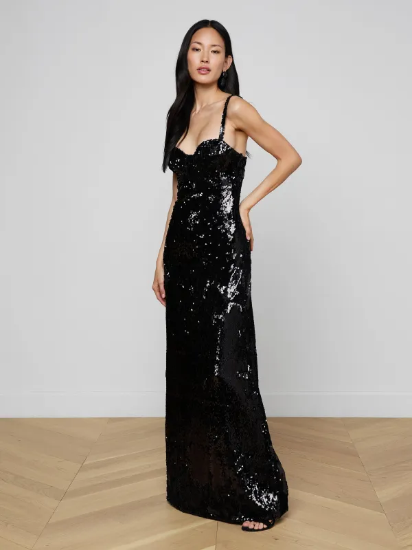 Sayla Sequin Gown sold by L'AGENCE