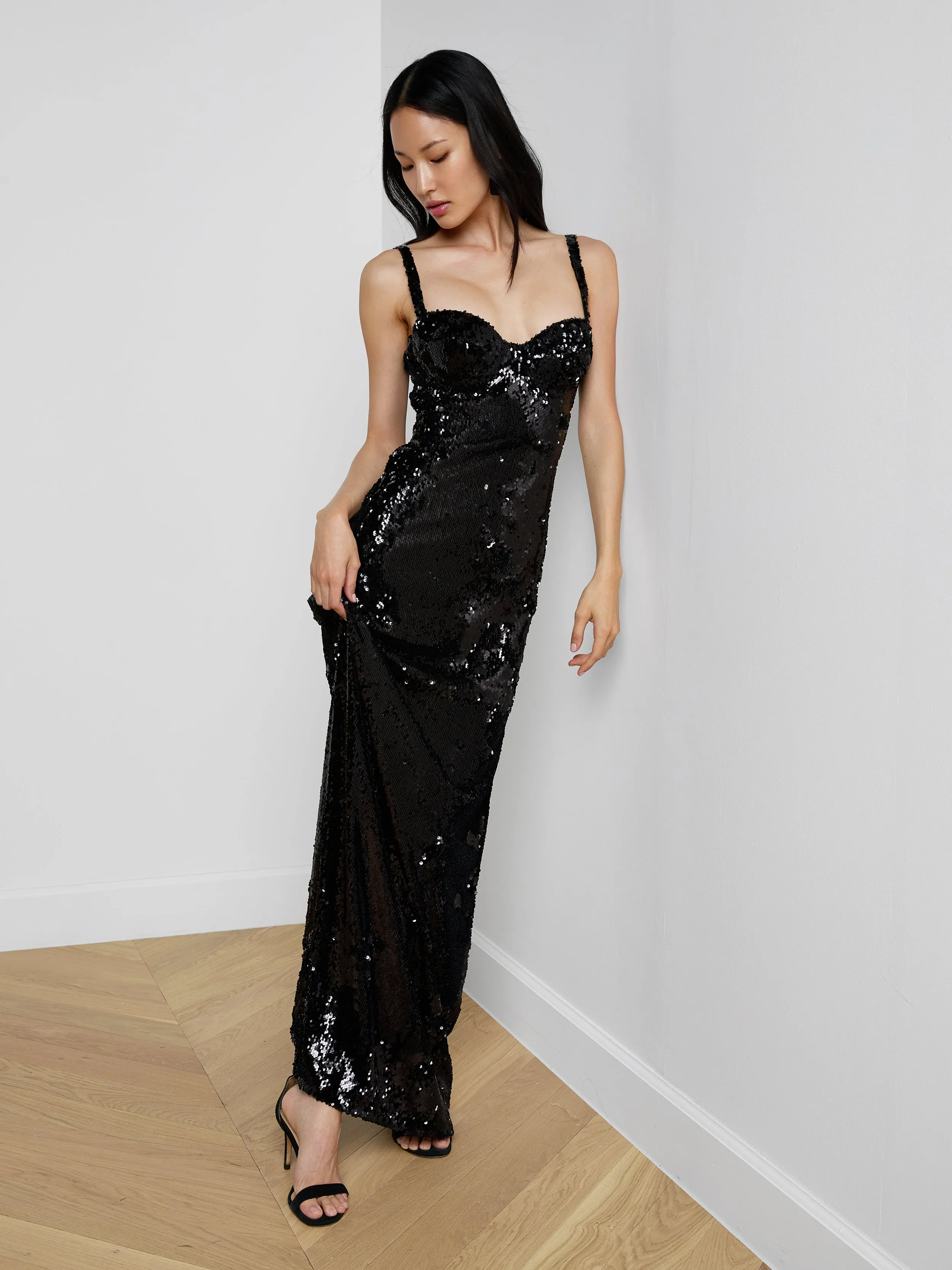 Sayla Sequin Gown sold by L'AGENCE product image thumbnail 5