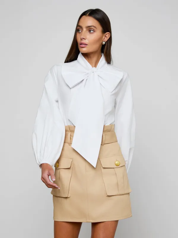 Deon Tie-Neck Blouse sold by L'AGENCE