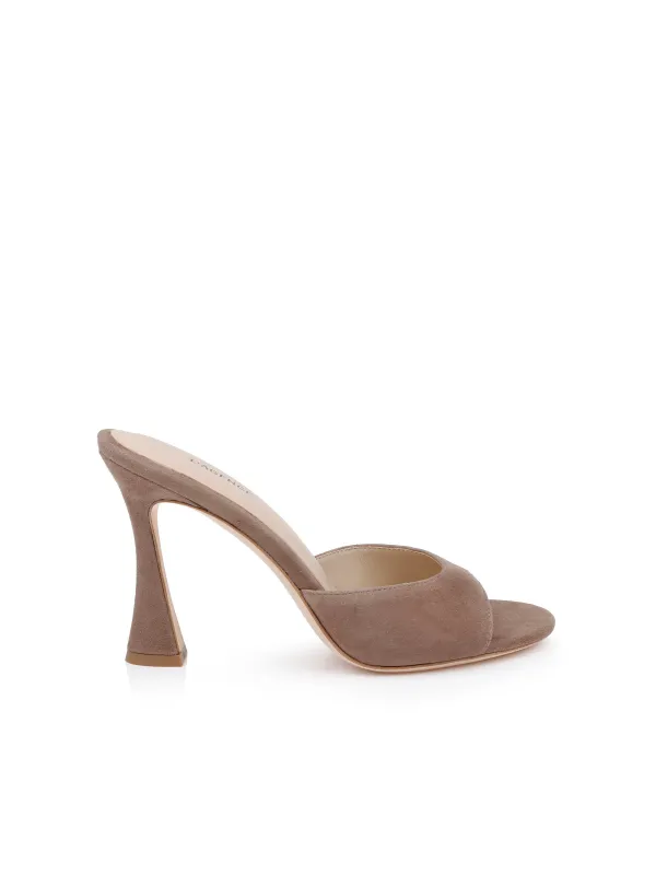 Avery Suede Open-Toe Mule made by L'AGENCE