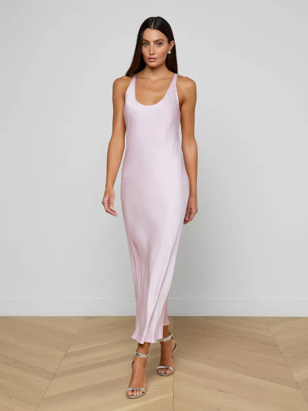 Akiya Satin Maxi Dress sold by L'AGENCE
