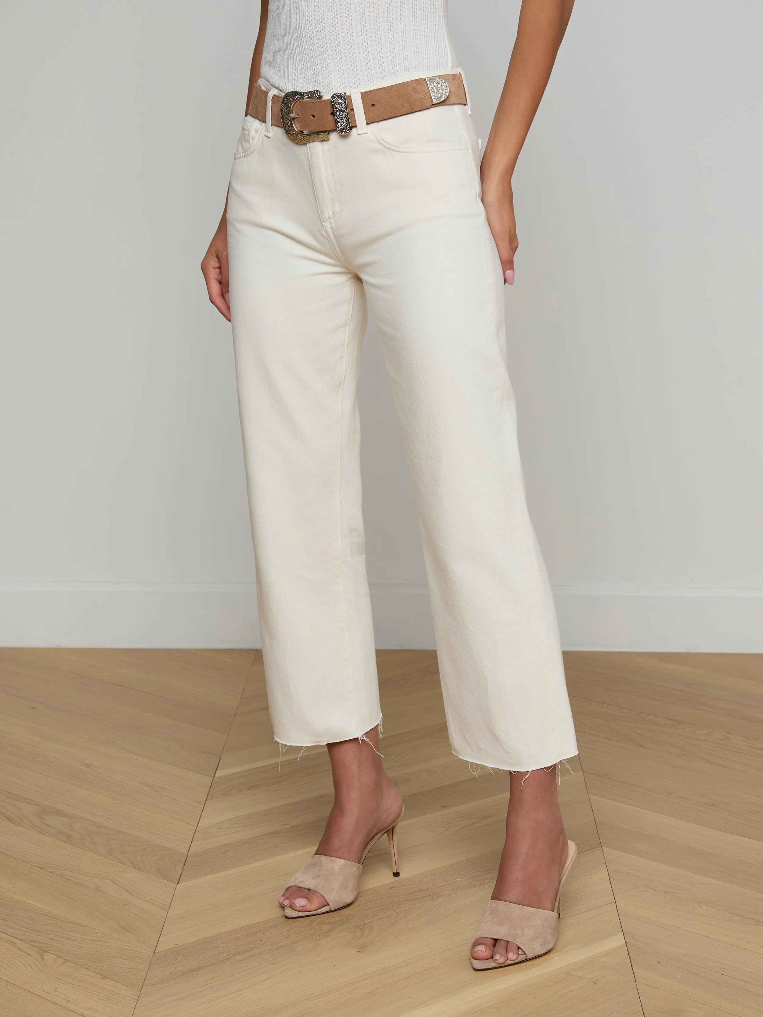 Wanda Cropped Wide-Leg Jean sold by L'AGENCE product image thumbnail 3