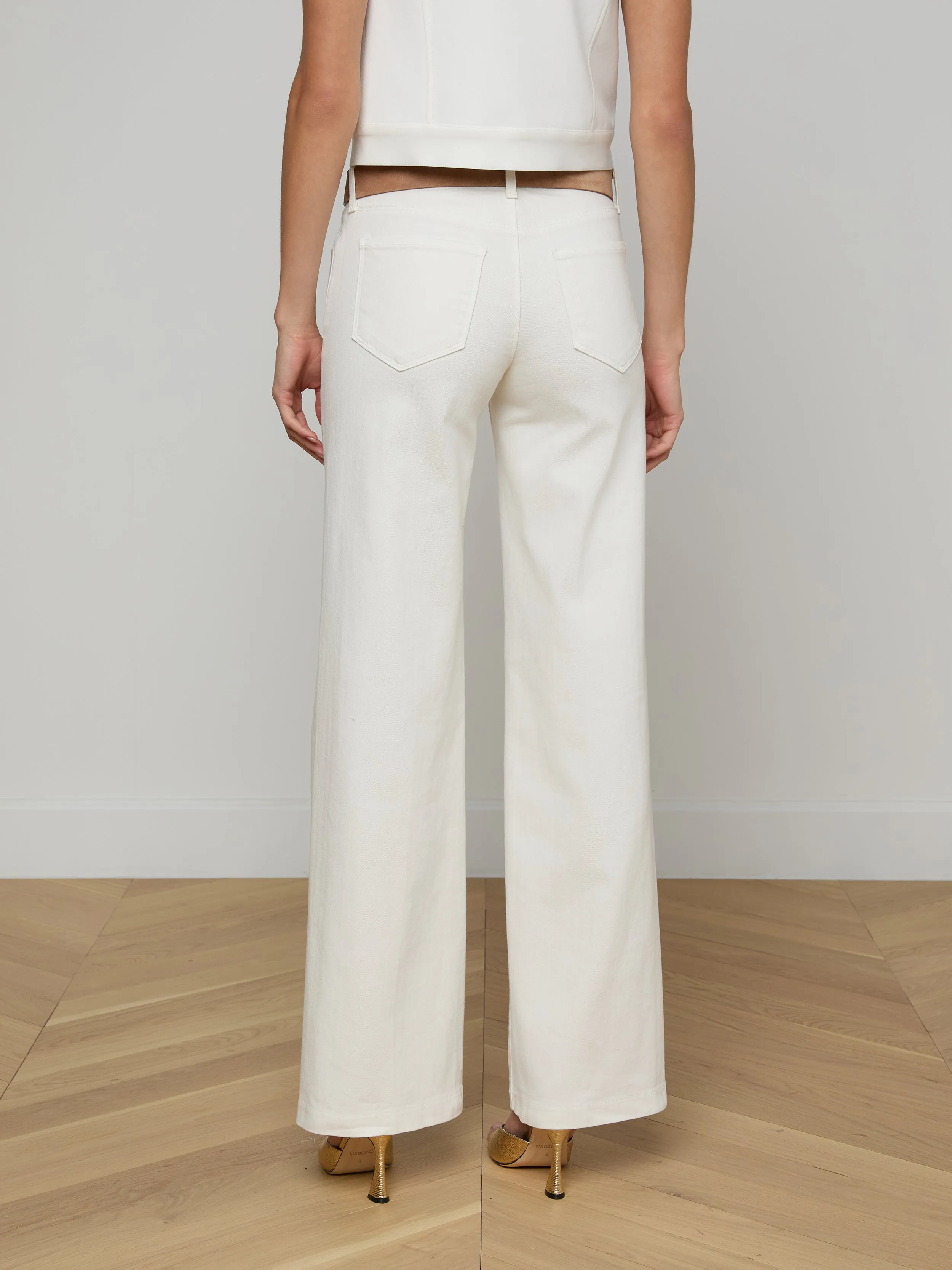 Joanne Low-Rise Wide-Leg Jean sold by L'AGENCE product image thumbnail 5