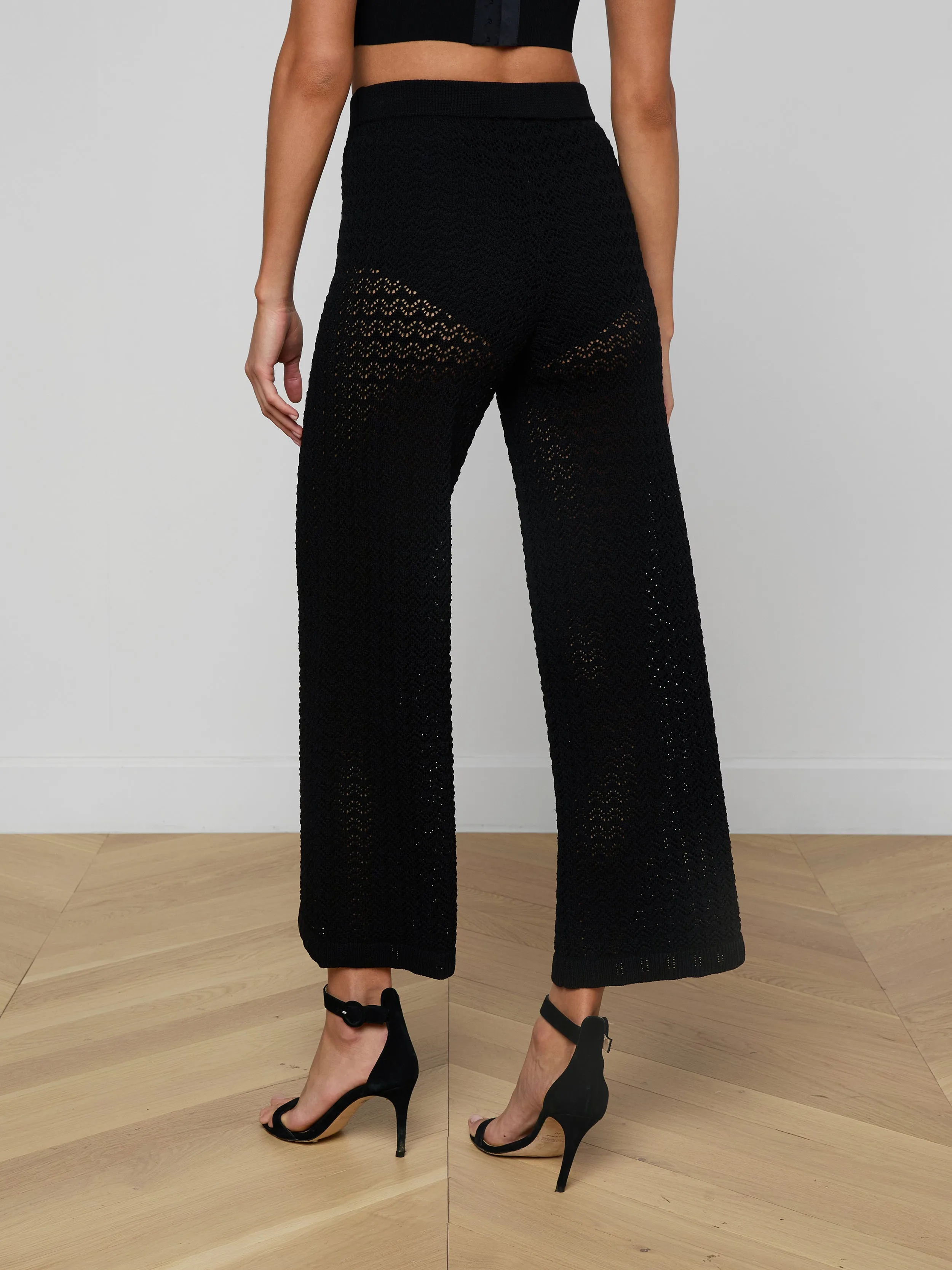 Gaelle Pointelle Knit Pant sold by L'AGENCE product image thumbnail 4