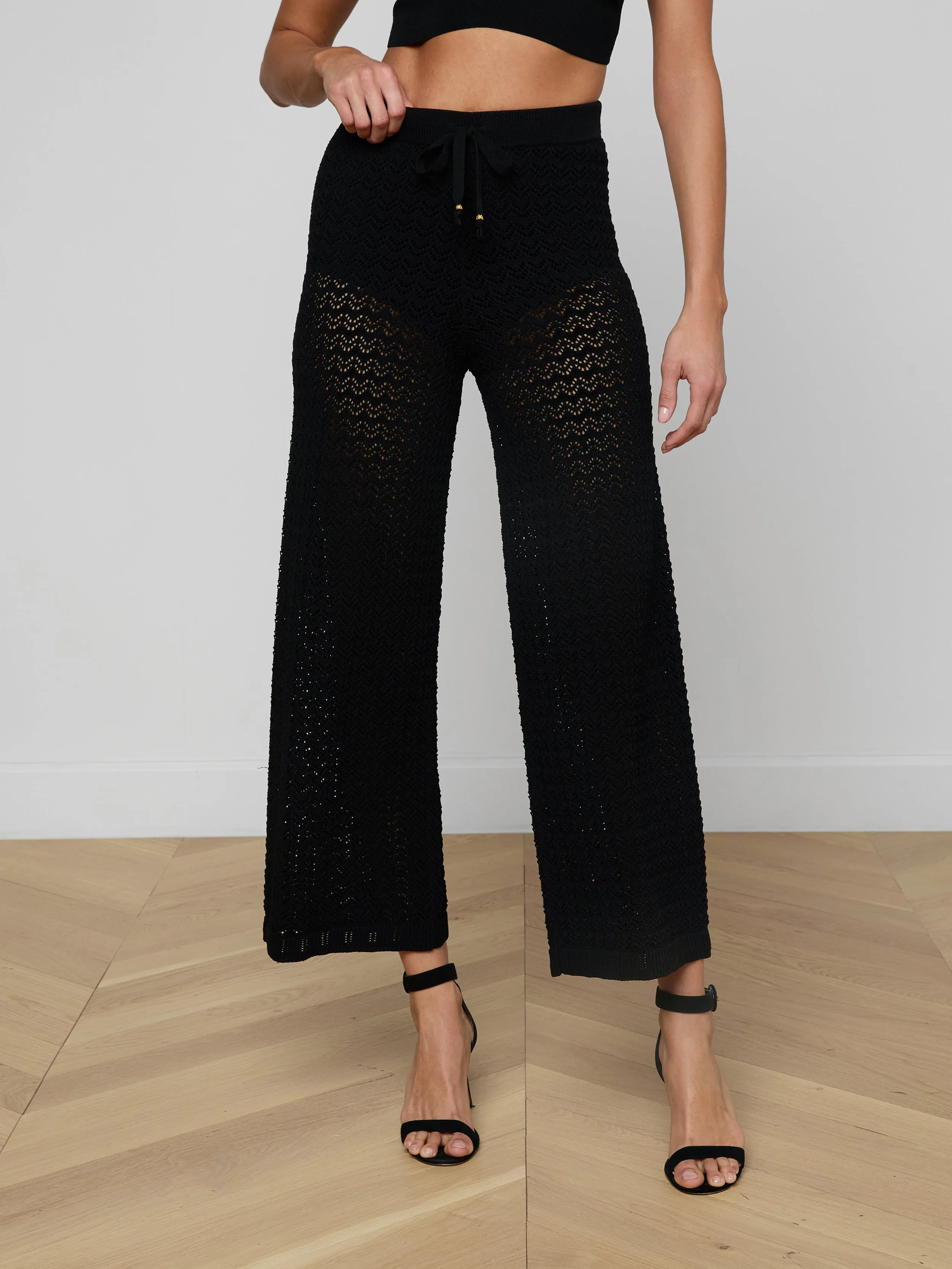 Gaelle Pointelle Knit Pant sold by L'AGENCE product image thumbnail 2