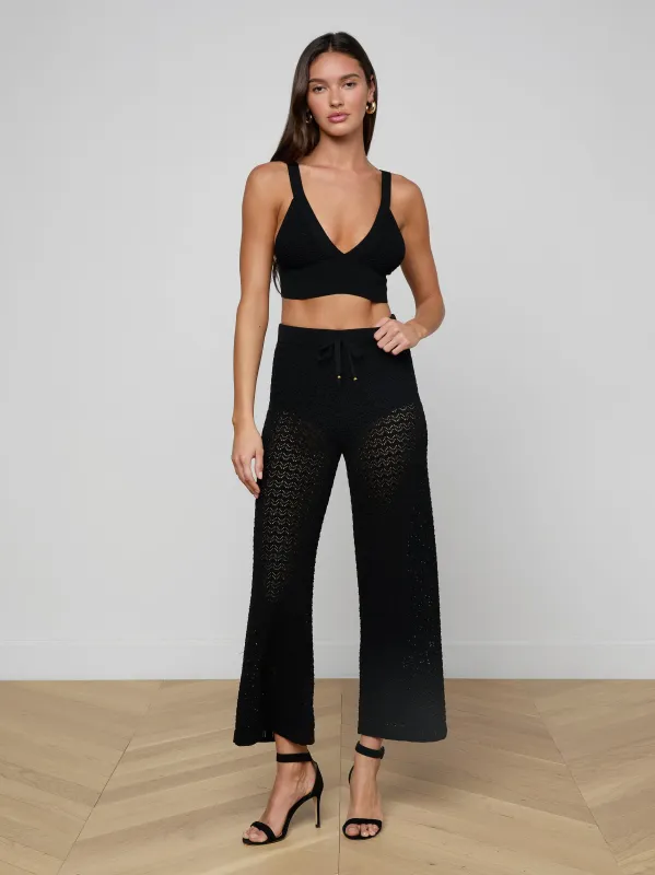 Gaelle Pointelle Knit Pant made by L'AGENCE