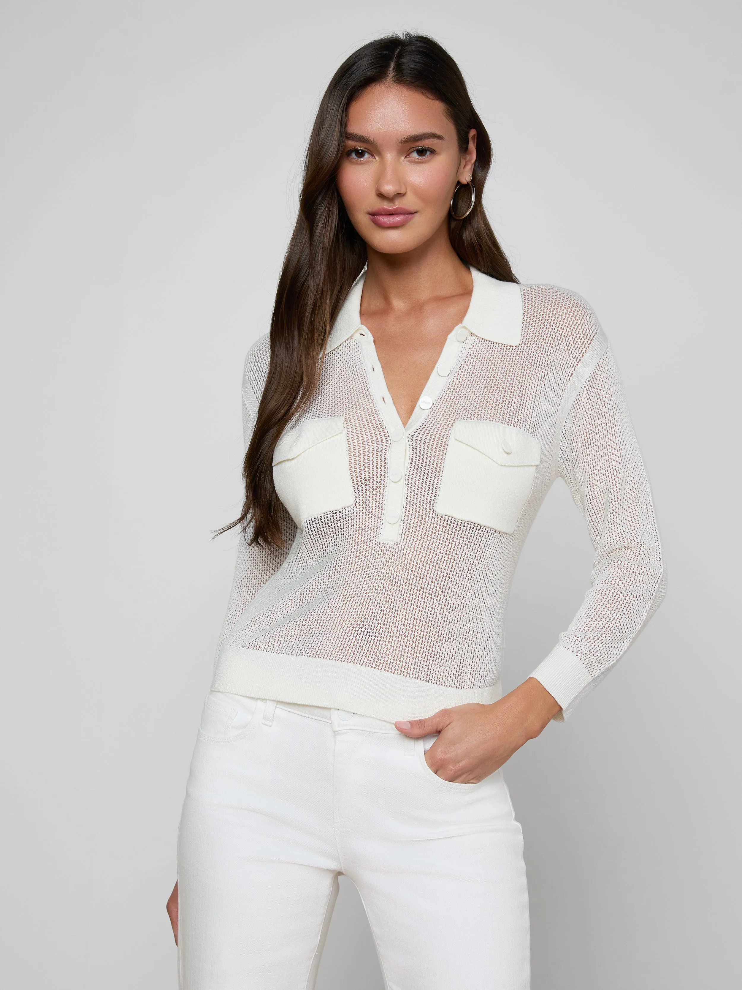 Carine Top sold by L'AGENCE product image thumbnail 2