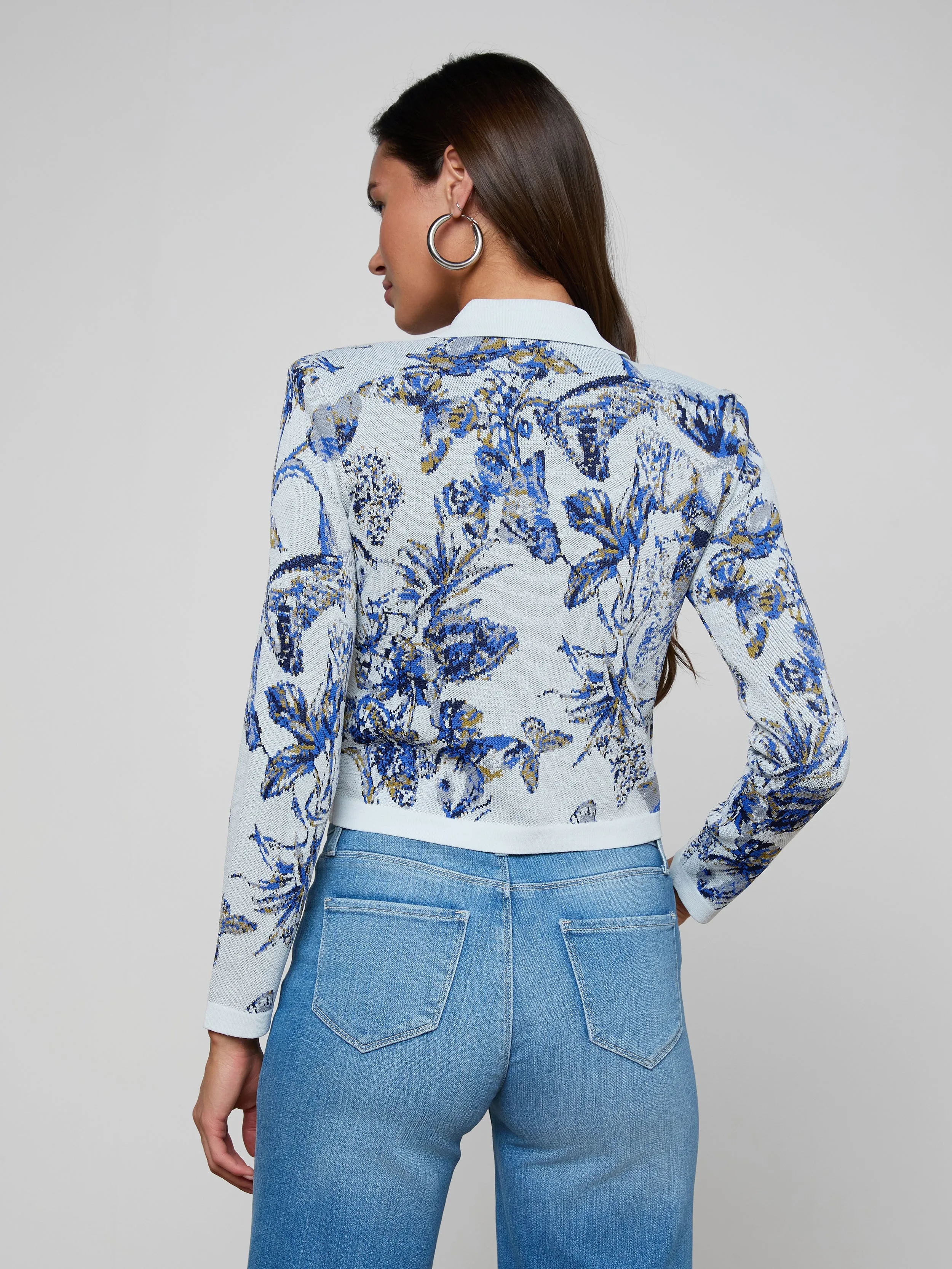 Osiris Jacquard Cardigan sold by L'AGENCE product image thumbnail 4