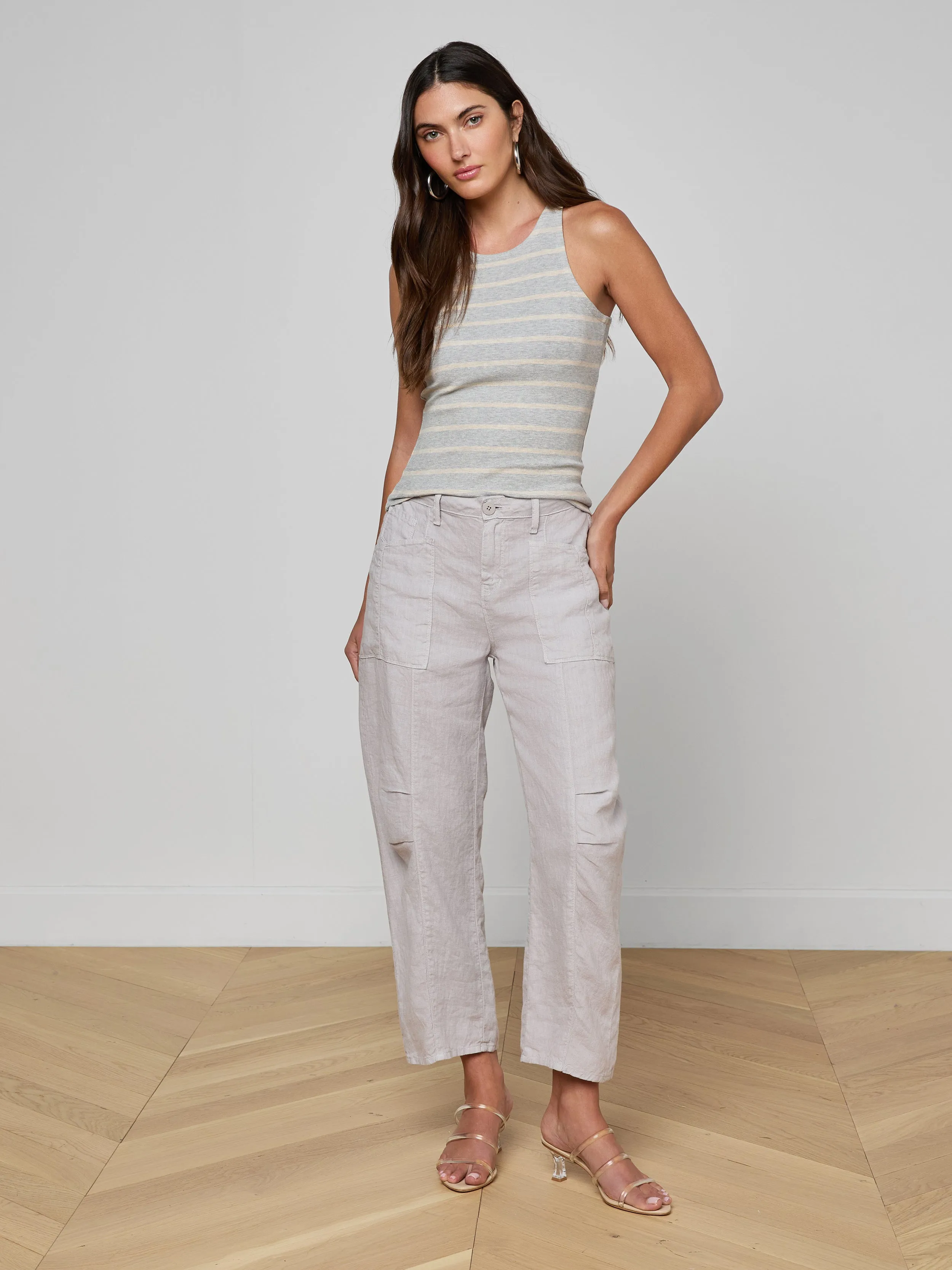 Nia Ribbed Tank sold by L'AGENCE product image thumbnail 4