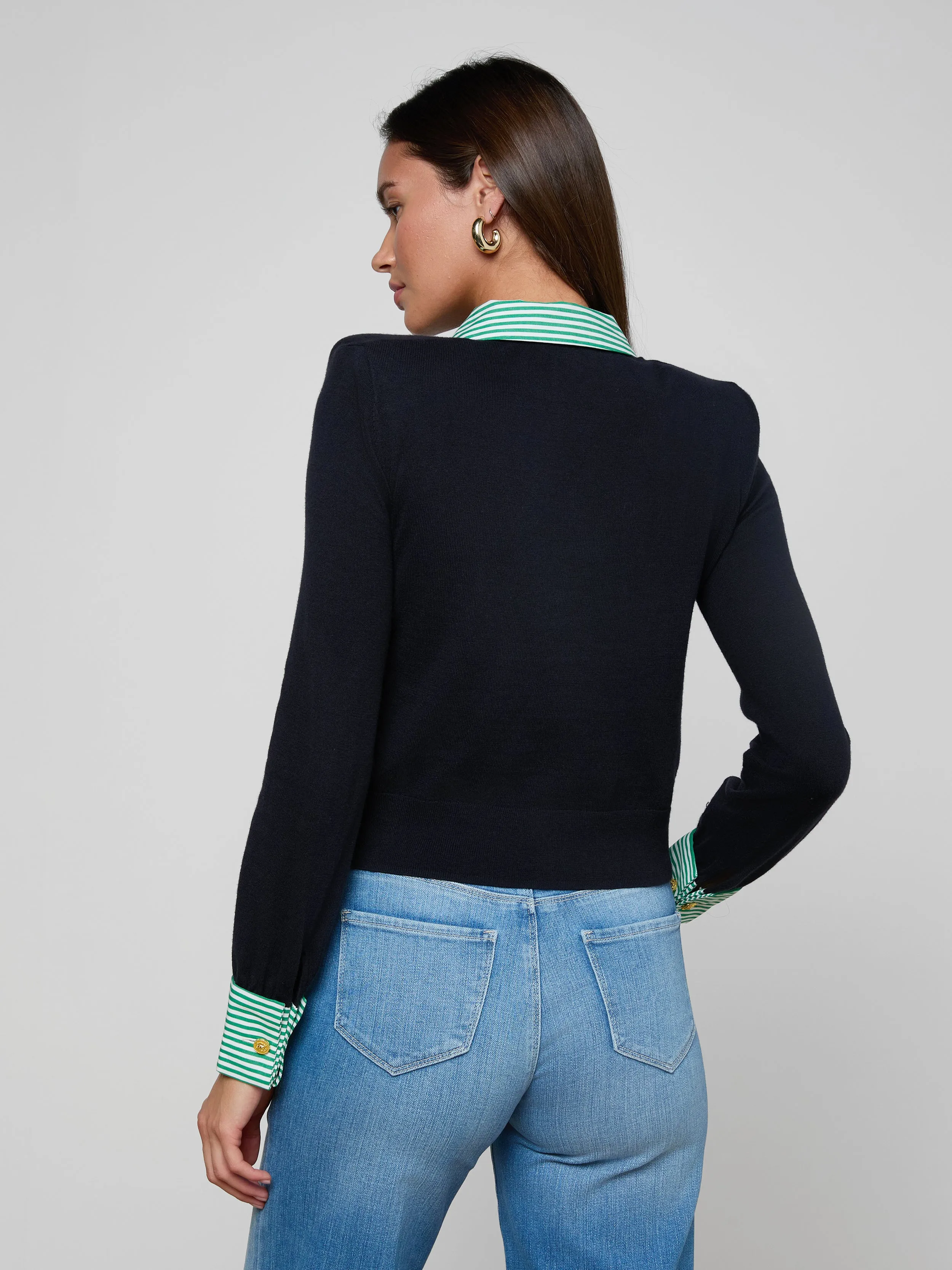 April Poplin Collar Pullover sold by L'AGENCE product image thumbnail 5