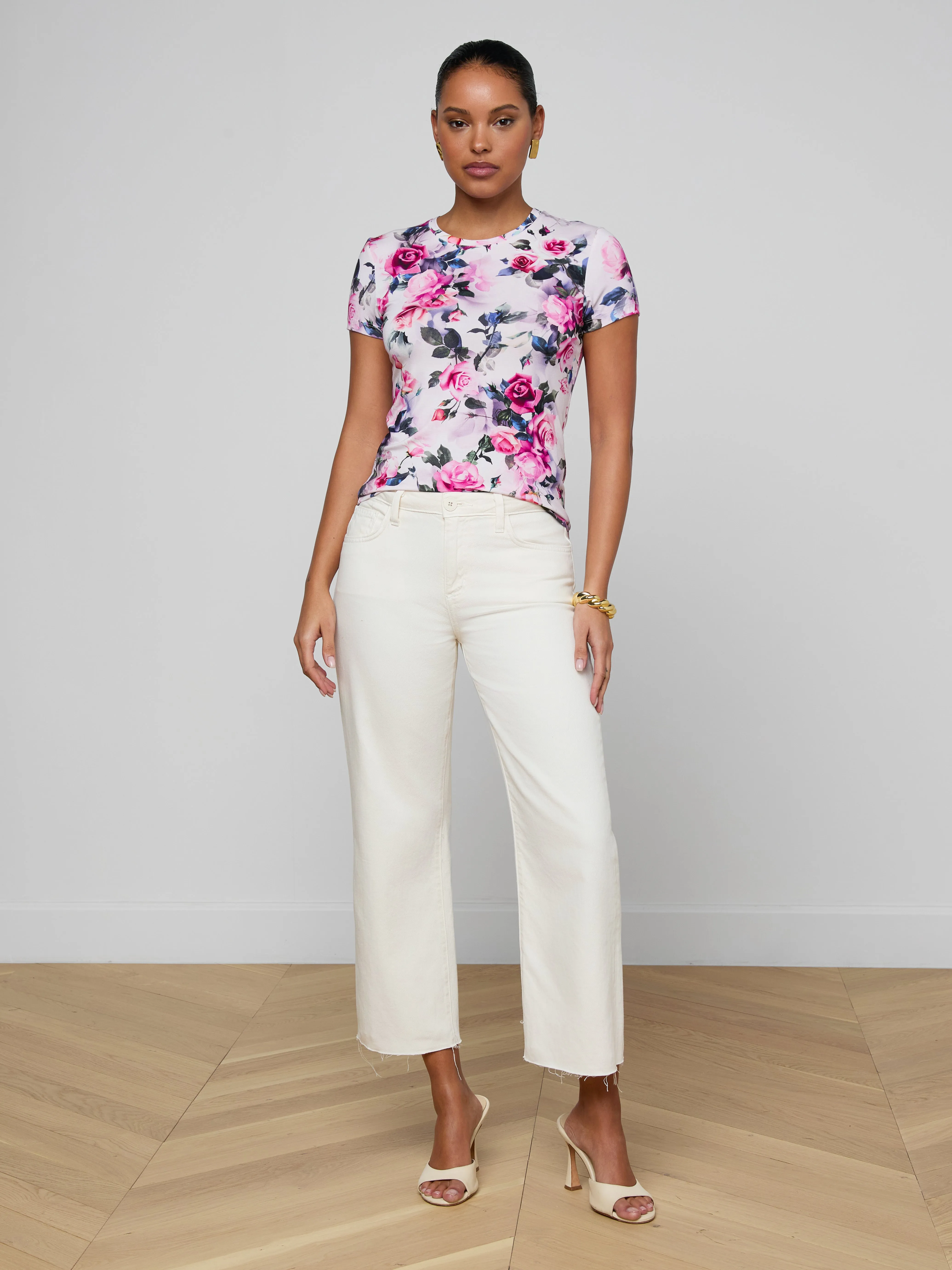 Ressi Fitted Tee sold by L'AGENCE product image thumbnail 3