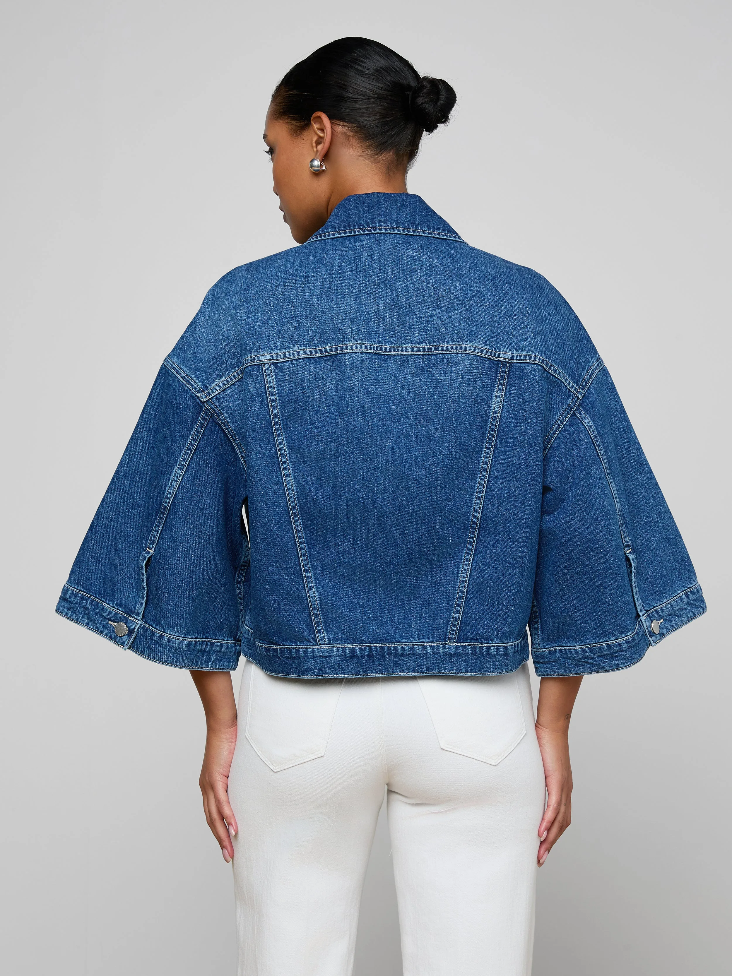 Silas Cape Jacket sold by L'AGENCE product image thumbnail 4