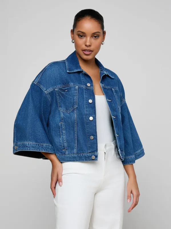 Silas Cape Jacket sold by L'AGENCE