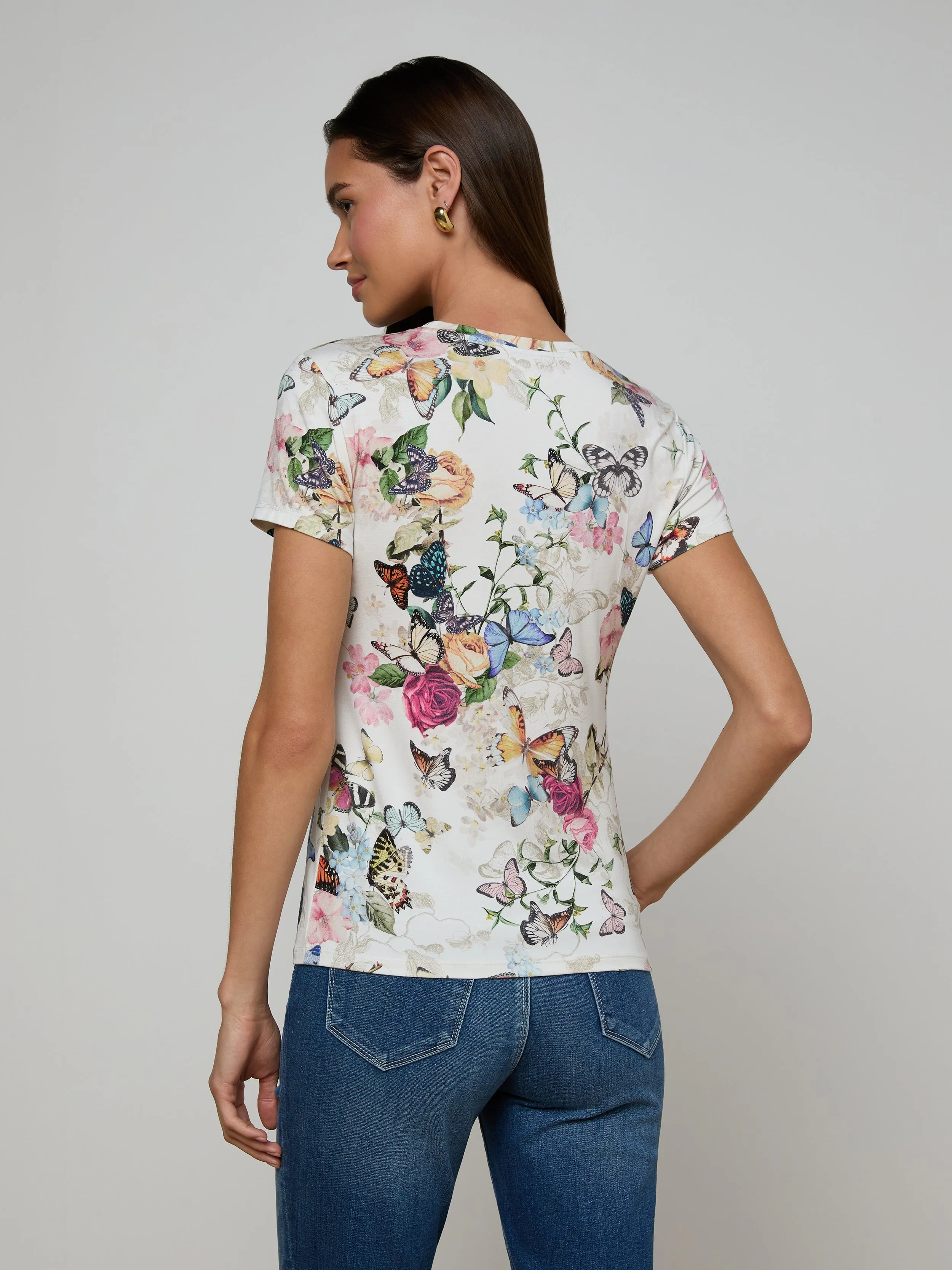 Ressi Fitted Tee sold by L'AGENCE product image thumbnail 4