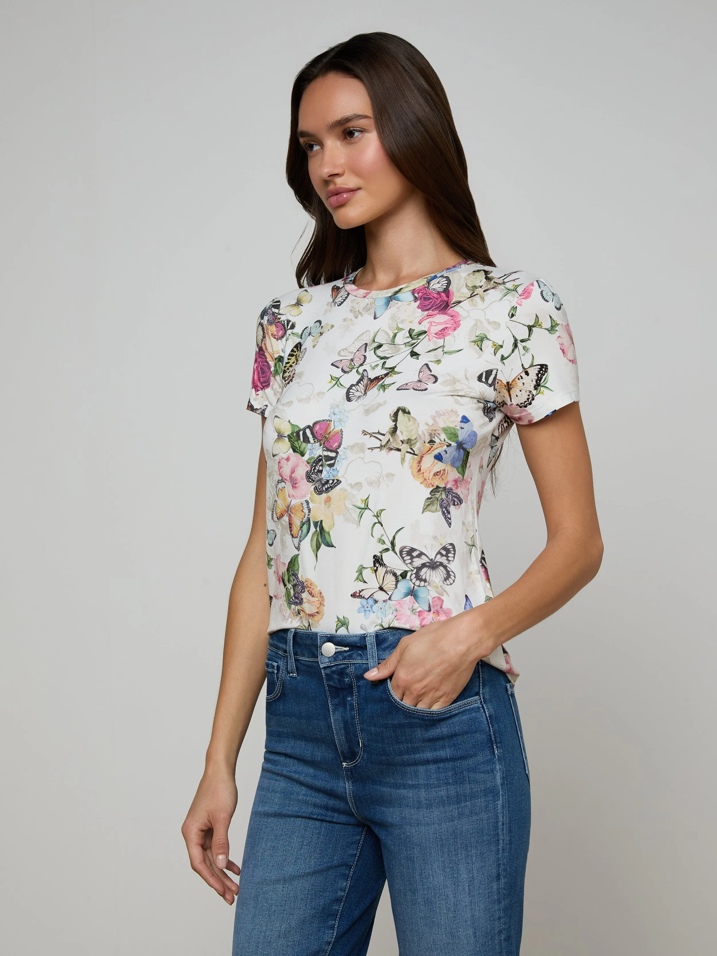 Ressi Fitted Tee sold by L'AGENCE product image thumbnail 2